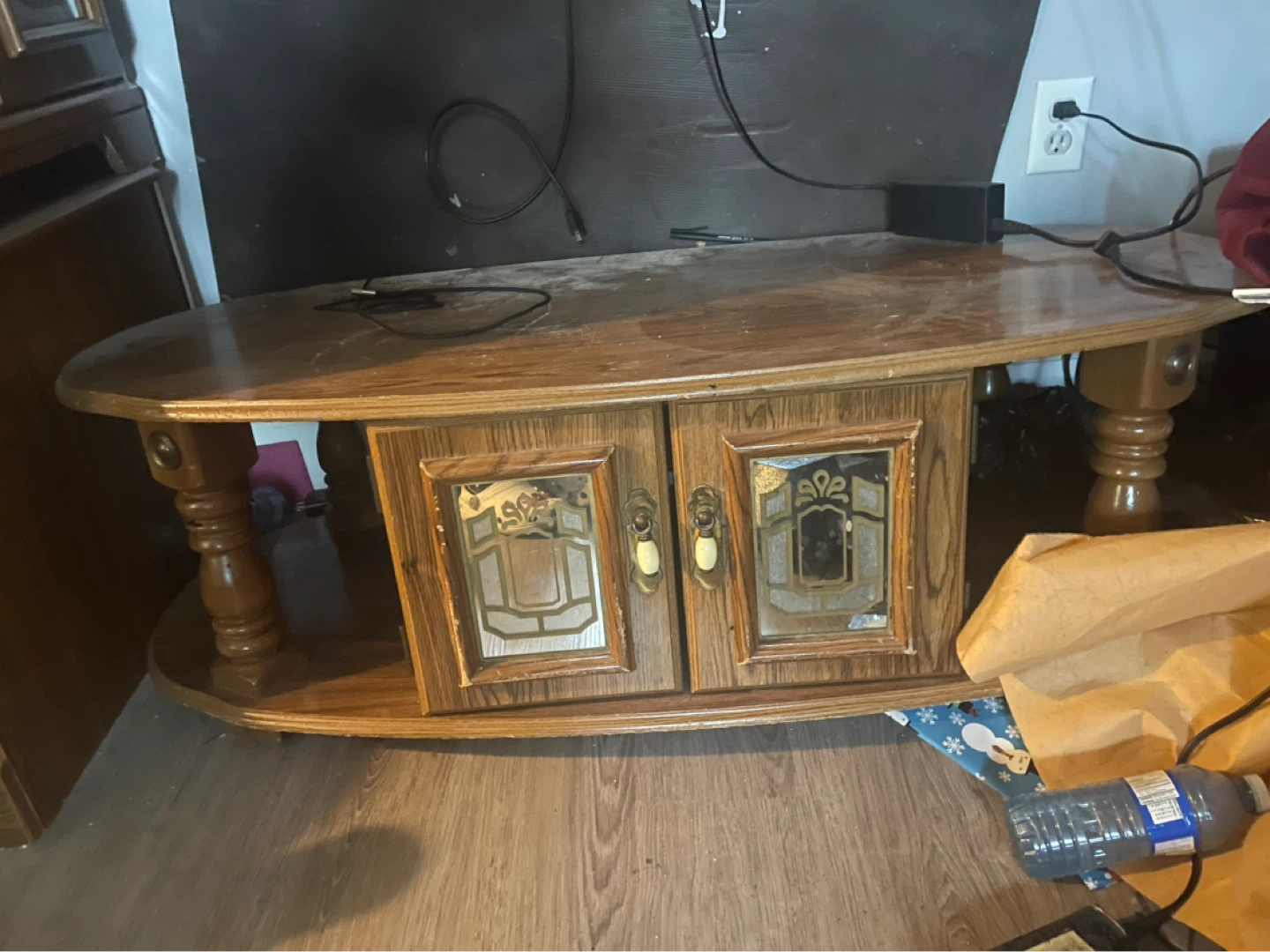 Wooden Coffee Table and 2 side tables