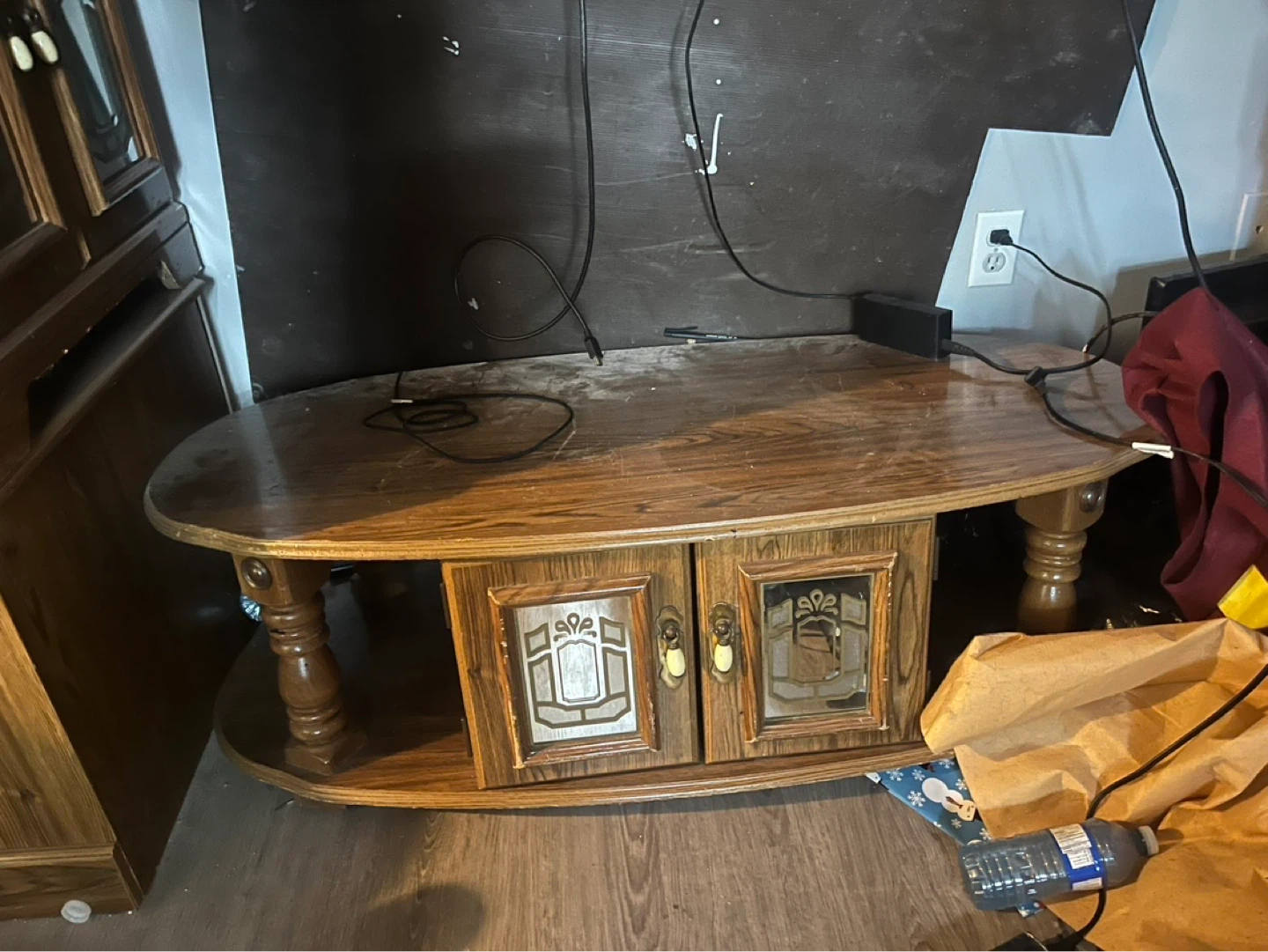 Wooden Coffee Table and 2 side tables - photo 2