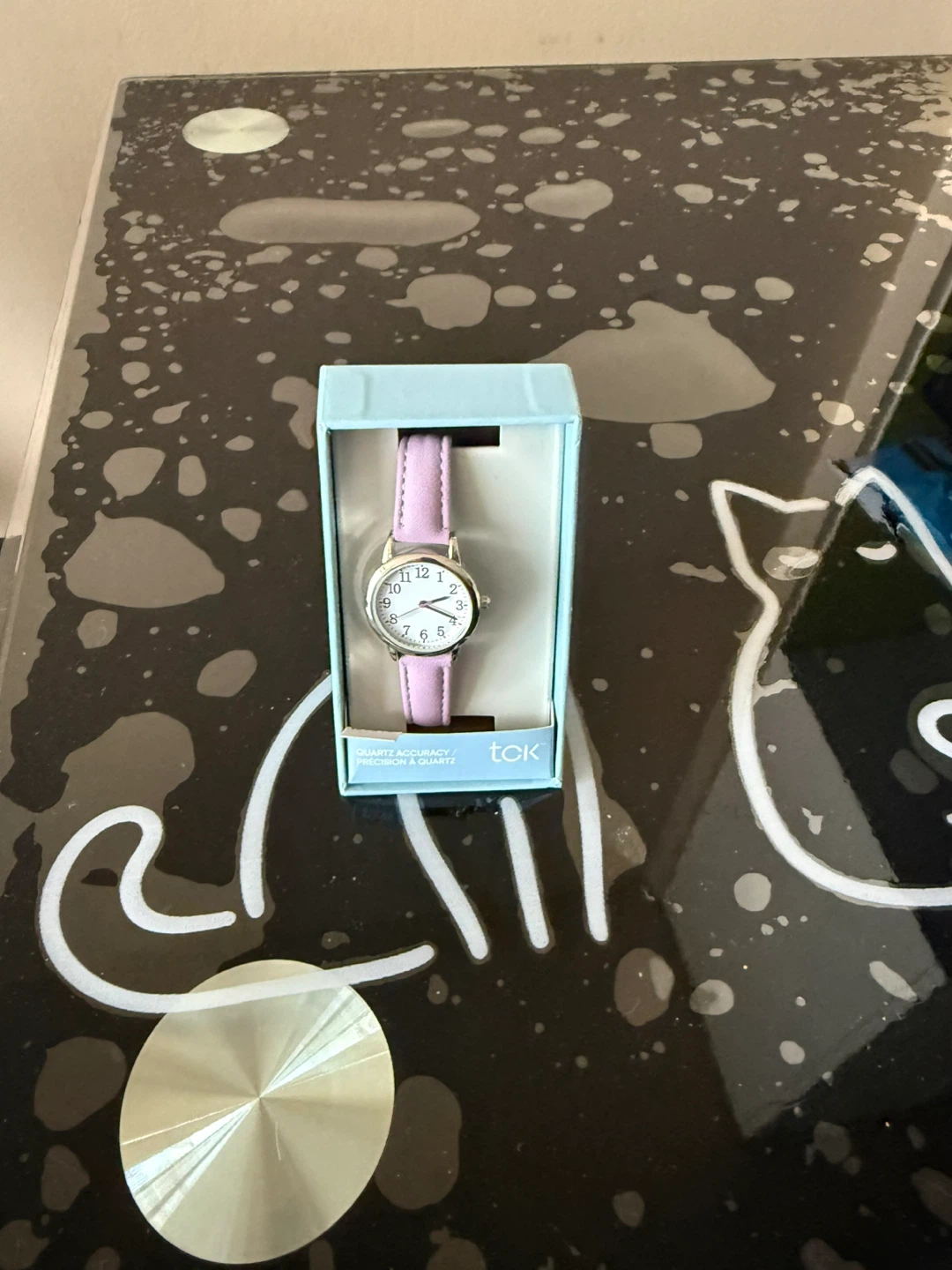 Watch with Pink Band