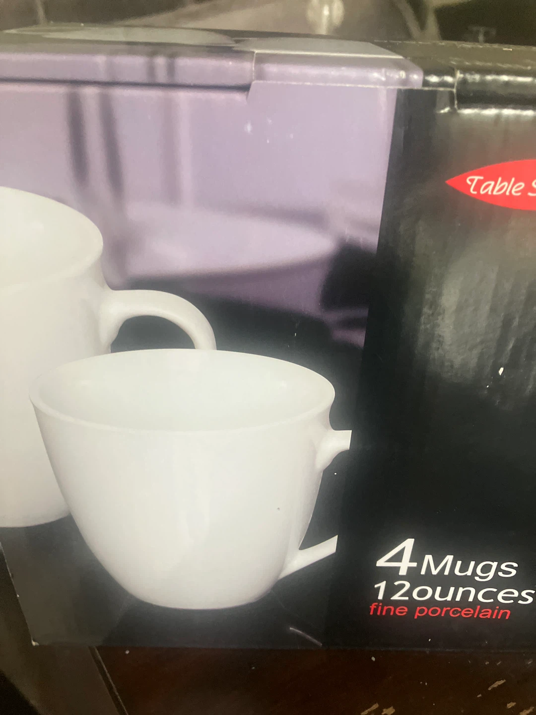 Table Smart Milan Mugs - 4 Pack, 12oz