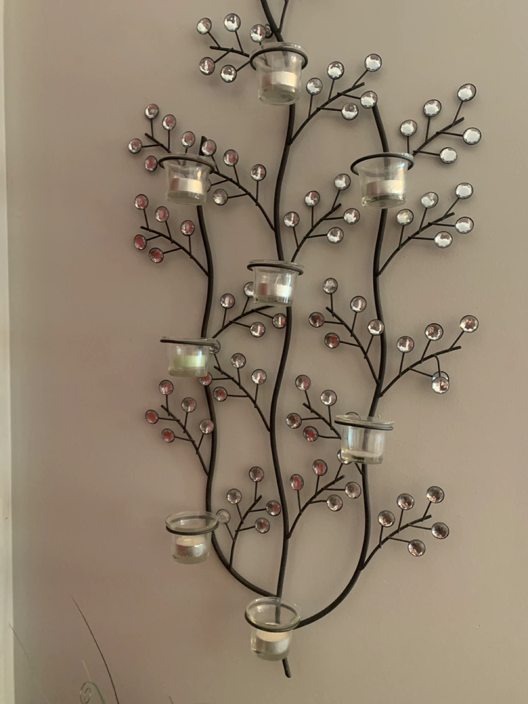 Wall Mounted Candle Holder Tree