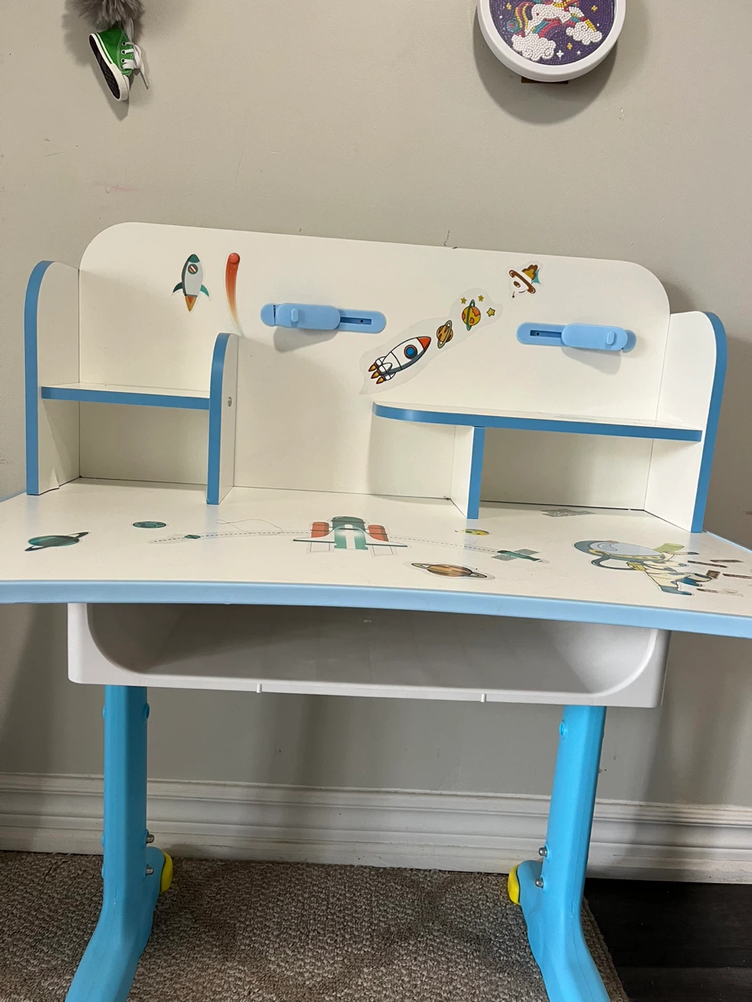 Kids Desk with Chair Blue - photo 2