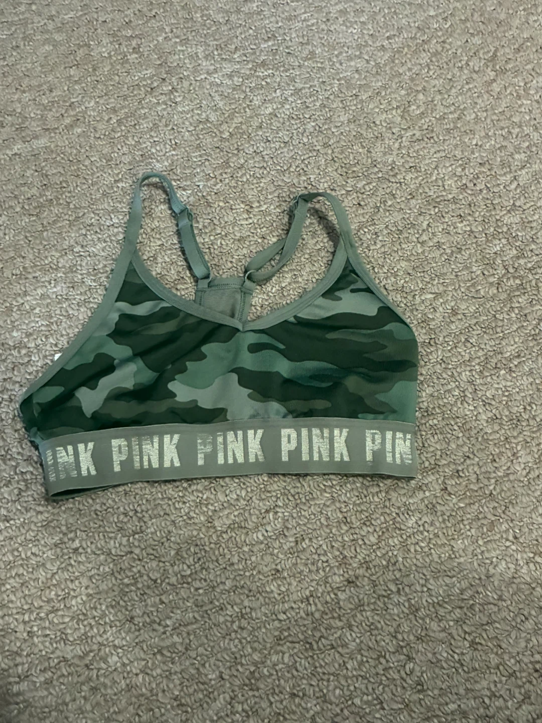 PINK Camo Sports Bra XS