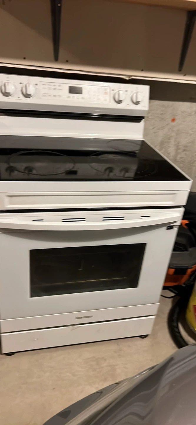 Mongoose blue bike flat surface stove, tv stand