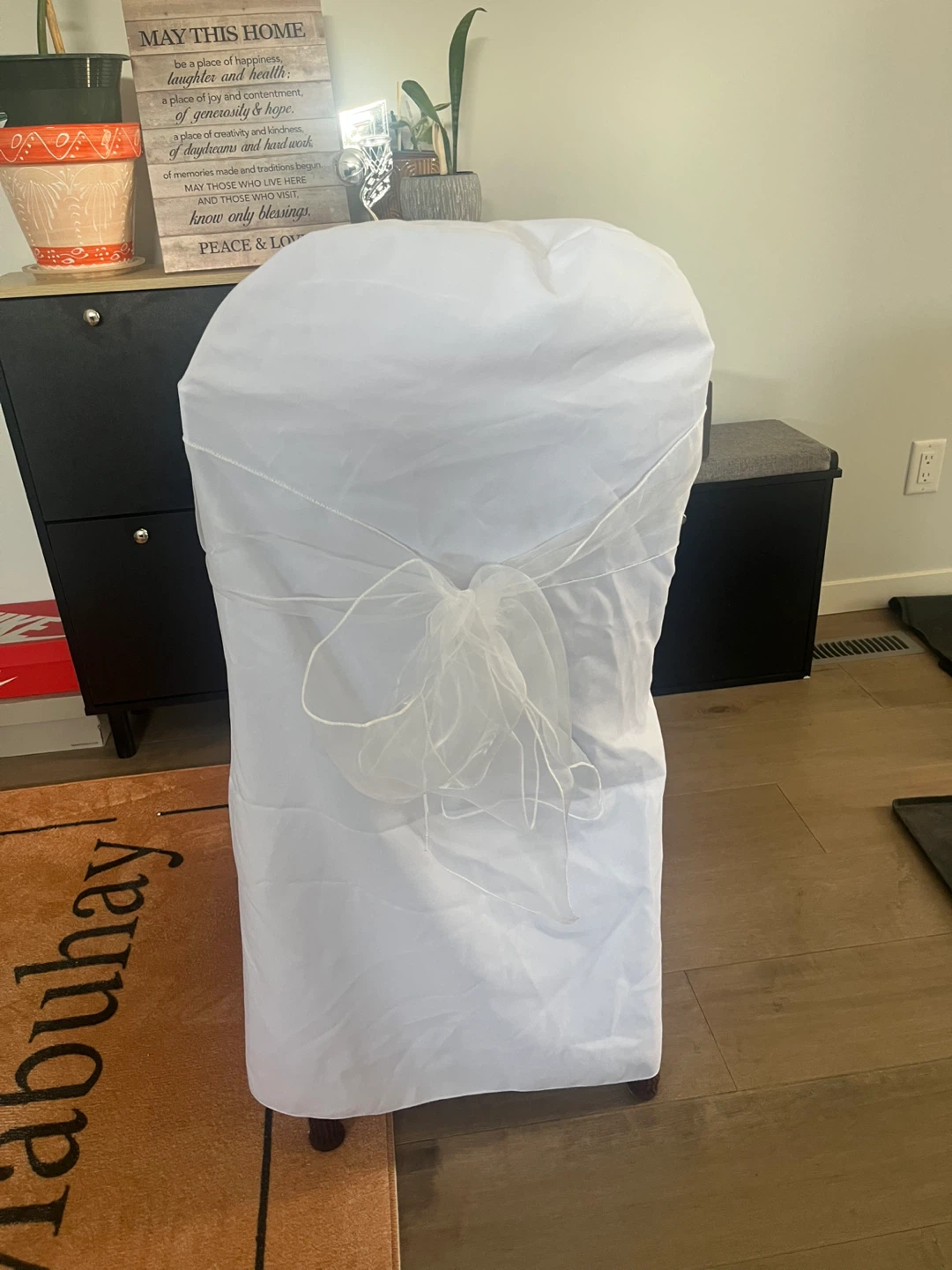 120 White Organza Chair Bows for sale. $1.50 per bow