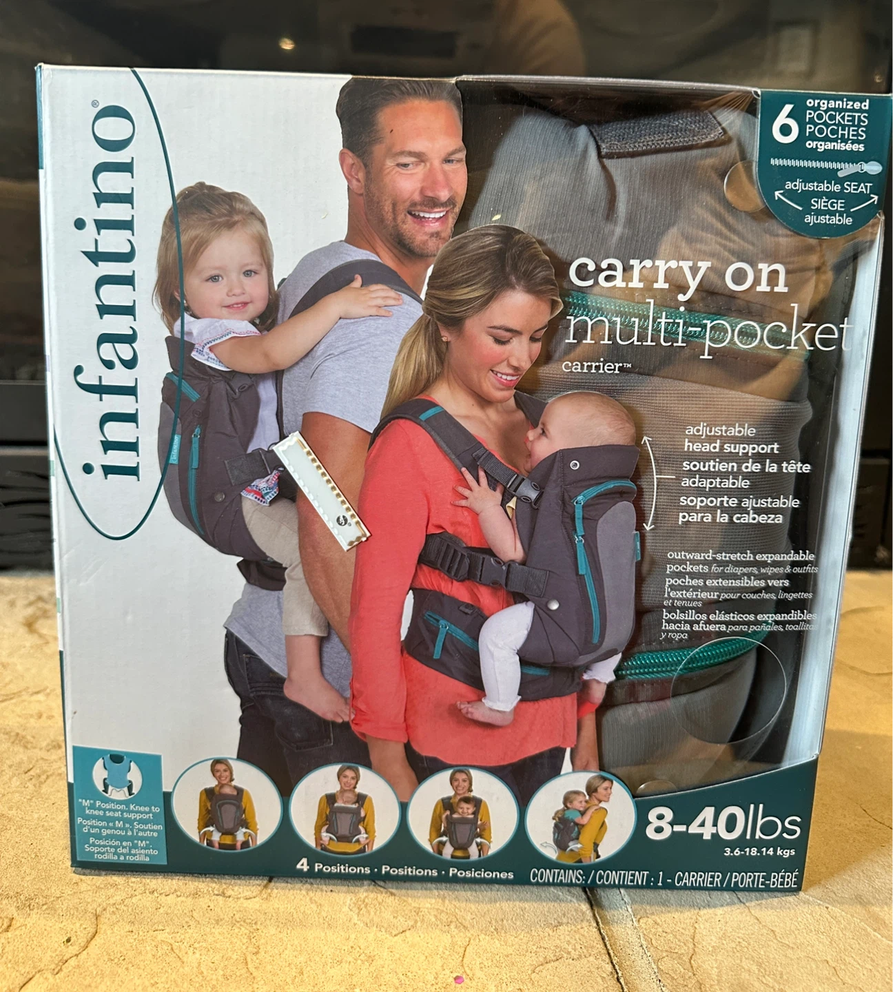 Infantino Carry On Multi Pocket Baby Carrier
