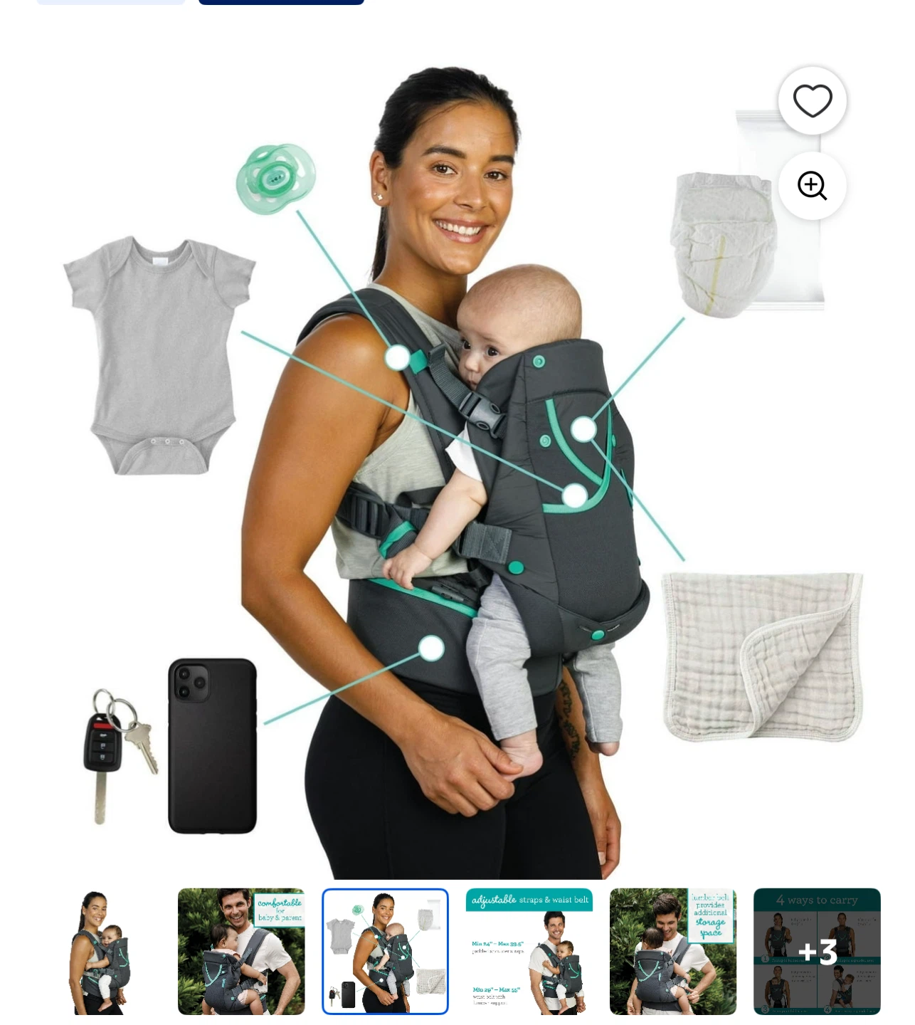 Infantino Carry On Multi Pocket Baby Carrier - photo 5