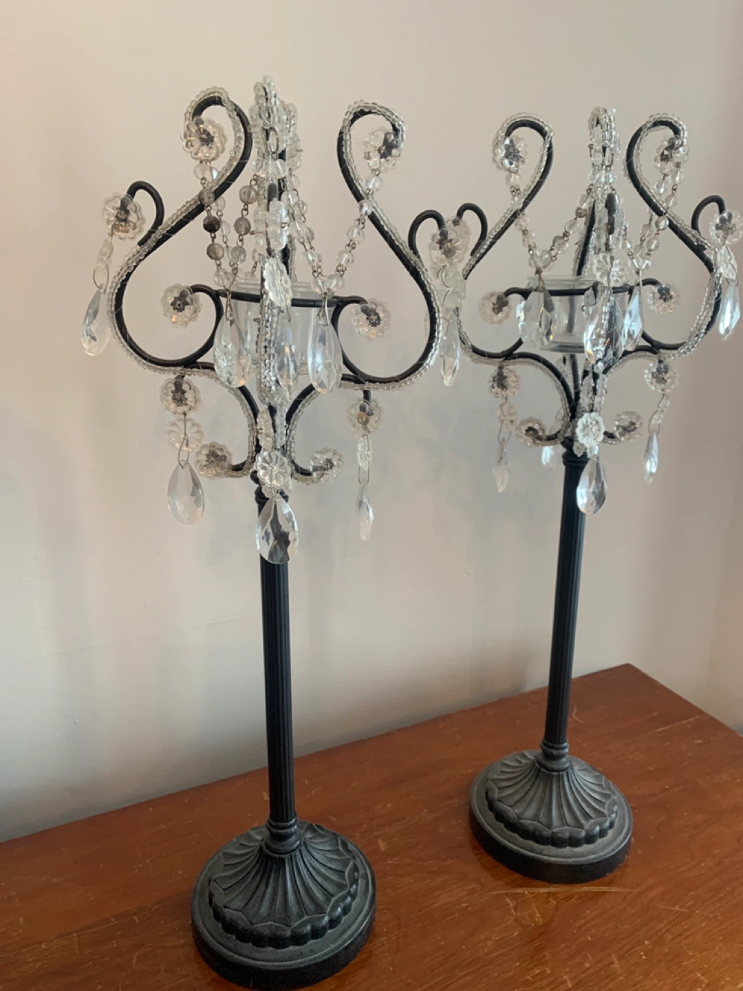 Shabby Chic candle holders