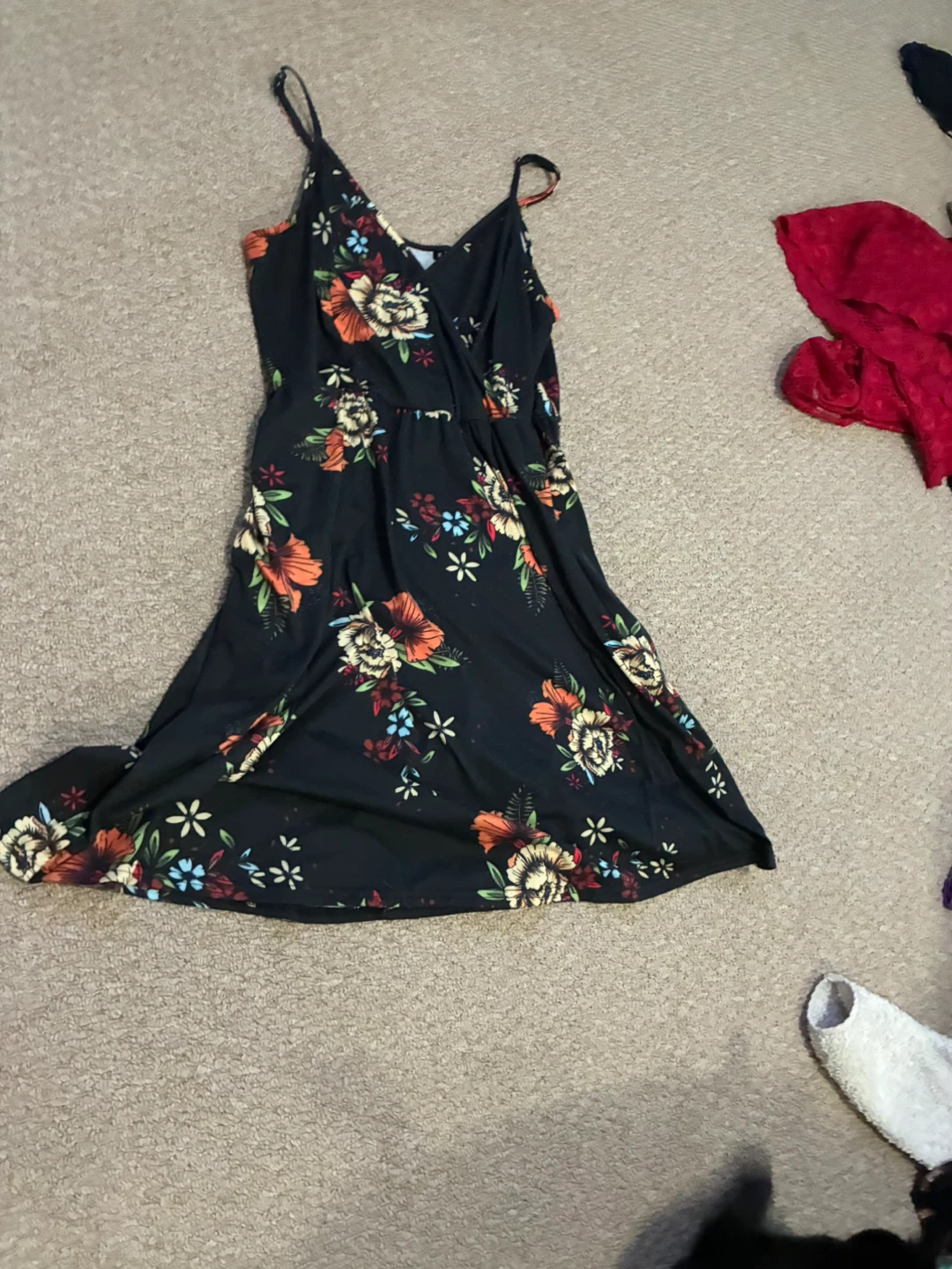Black Floral Maxi Dress