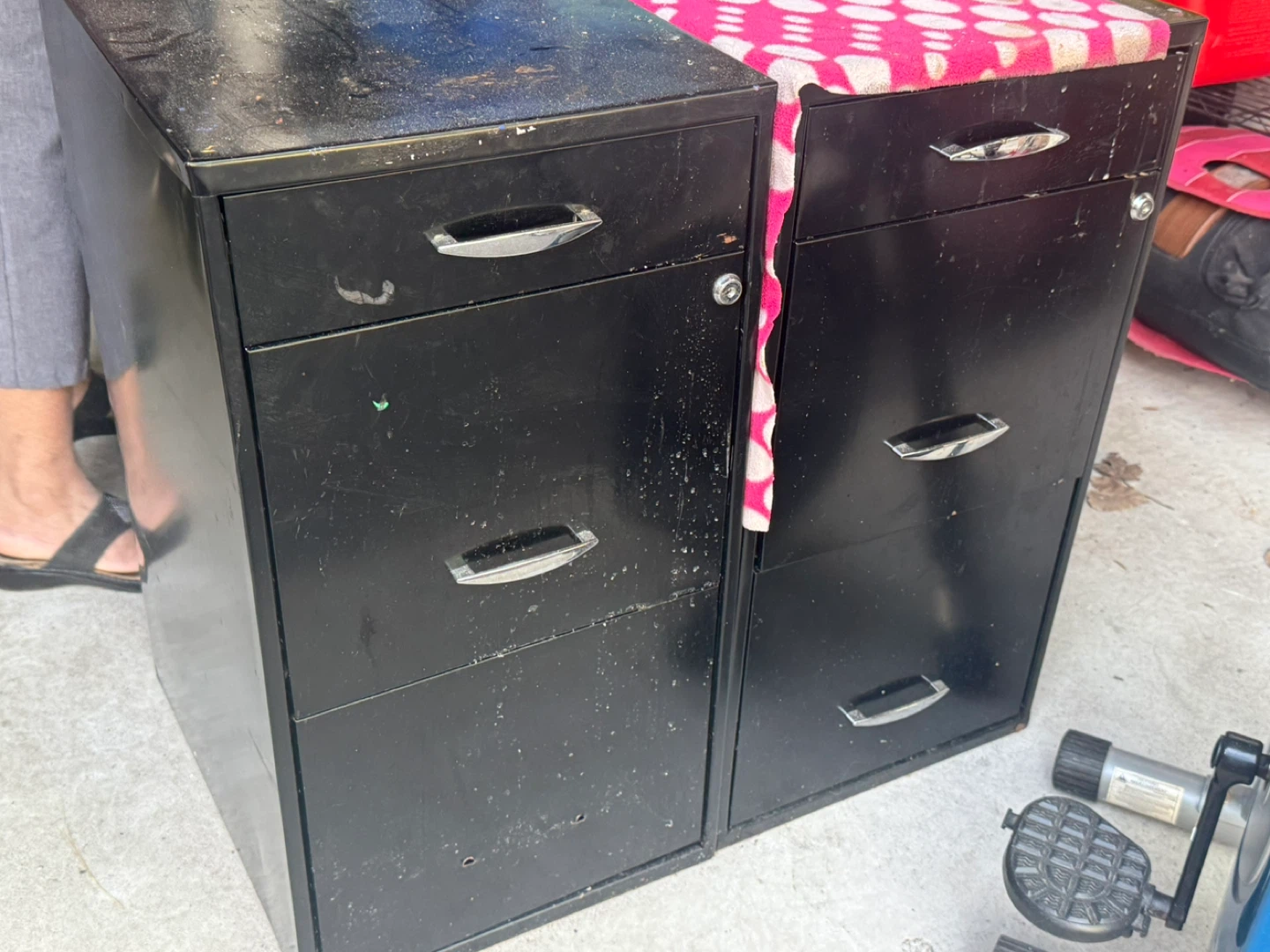 Black Metal Filing Cabinet