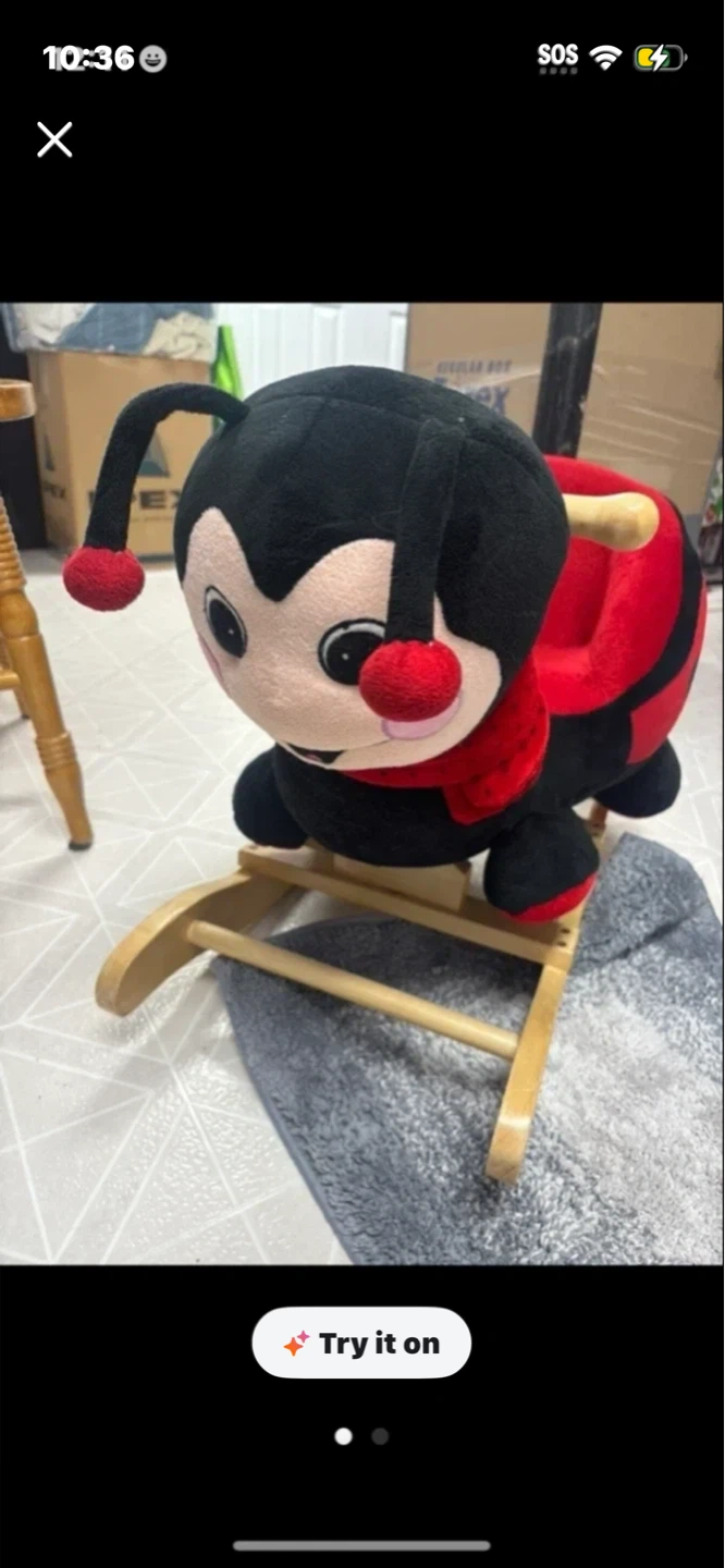 Plush Ladybug Rocking Toy