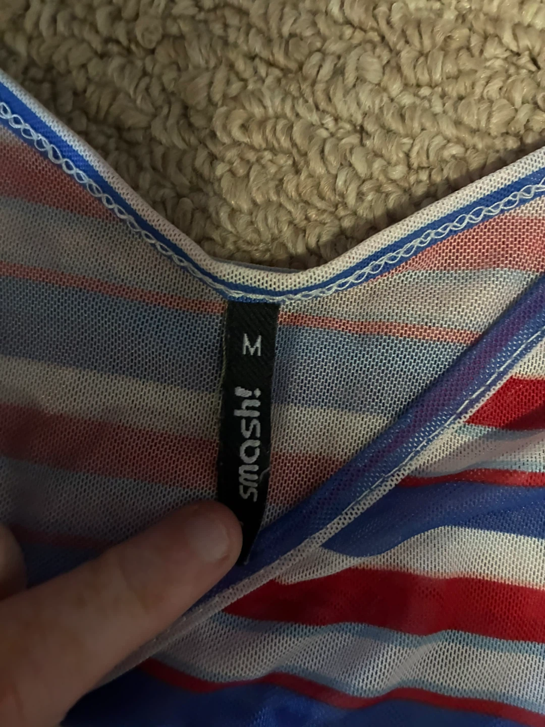 Smash! Striped and Red Dress Size M - photo 2