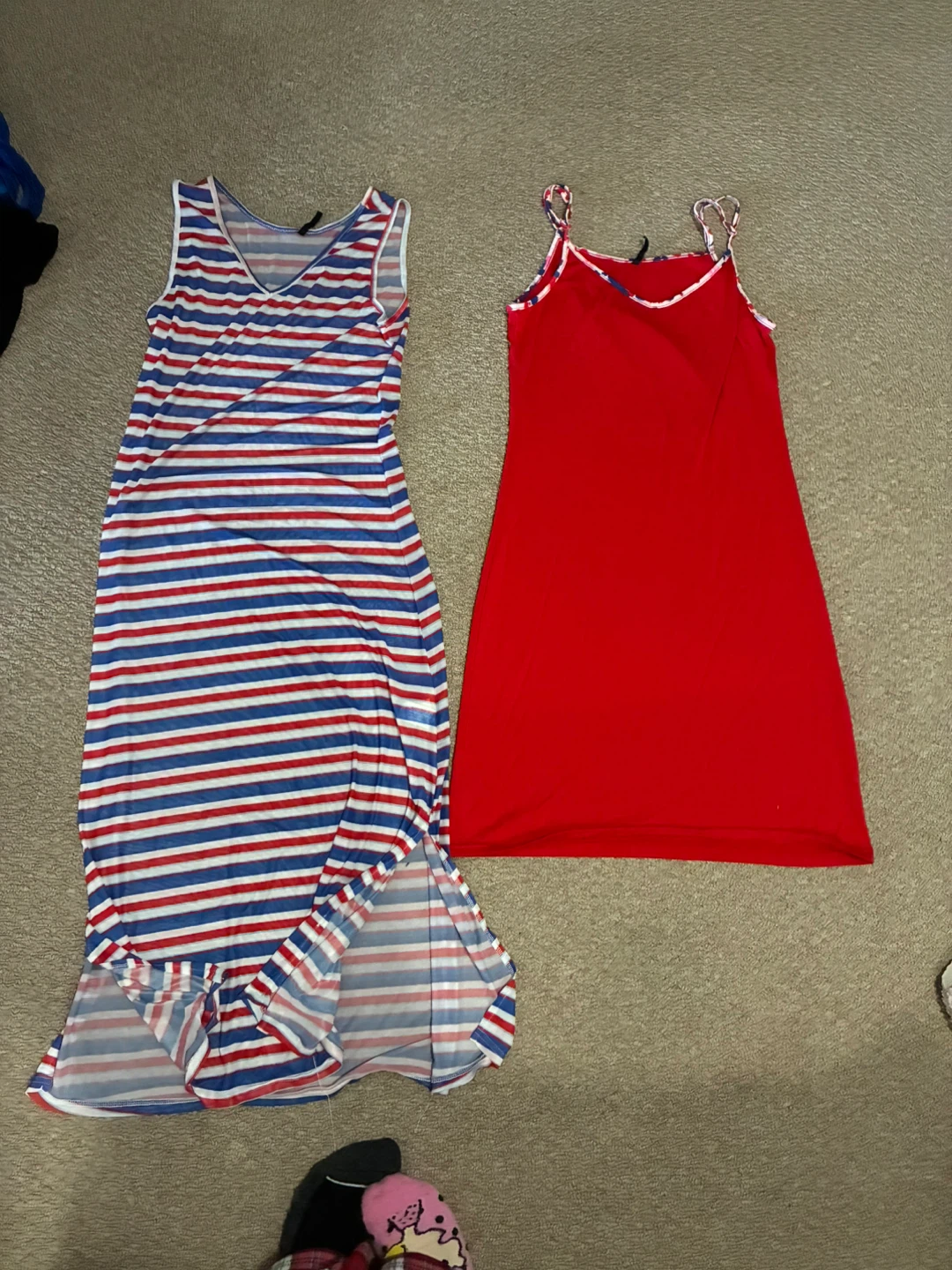 Smash! Striped and Red Dress Size M
