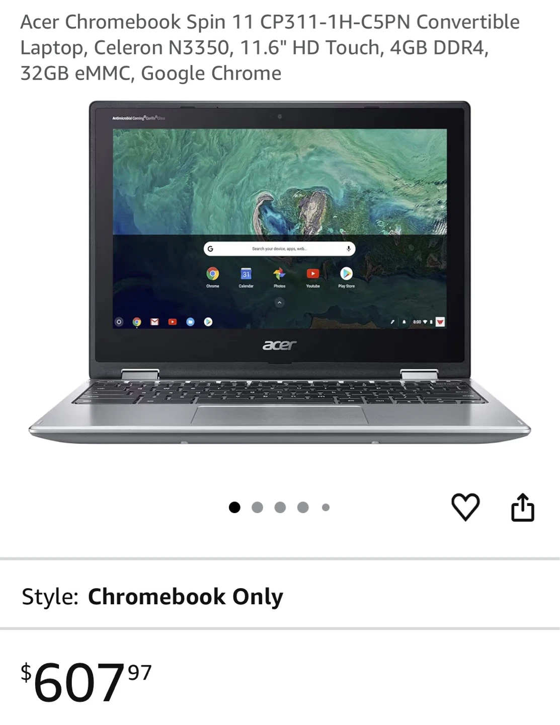 Acer Chromebook Spin 11 Convertible Laptop - photo 5