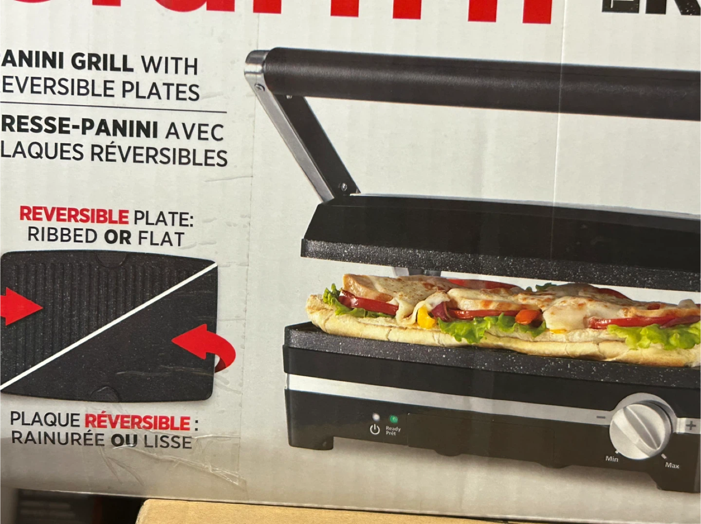 Starfrit The Rock Panini Grill with Reversible Plates - photo 4