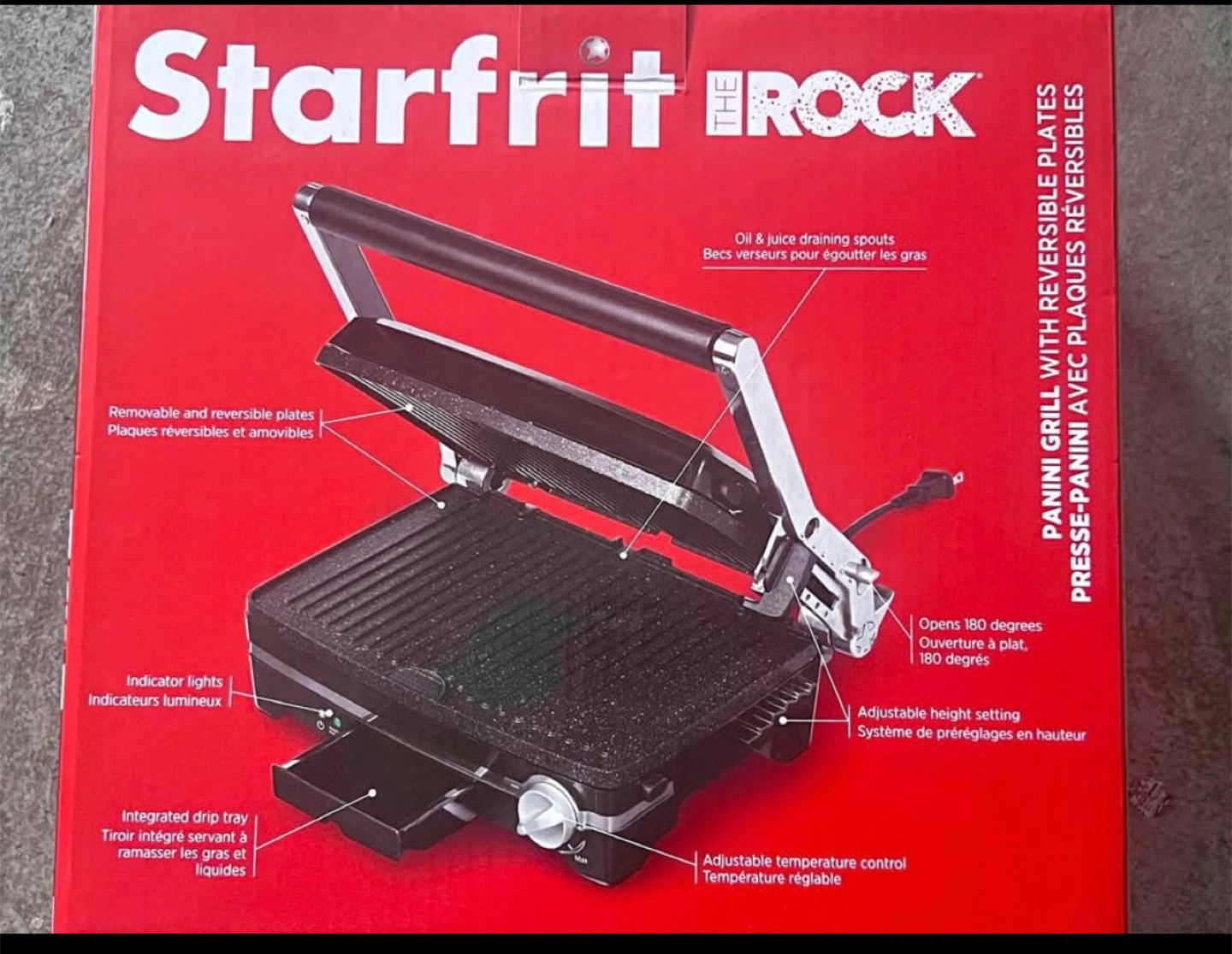 Starfrit The Rock Panini Grill with Reversible Plates - photo 3