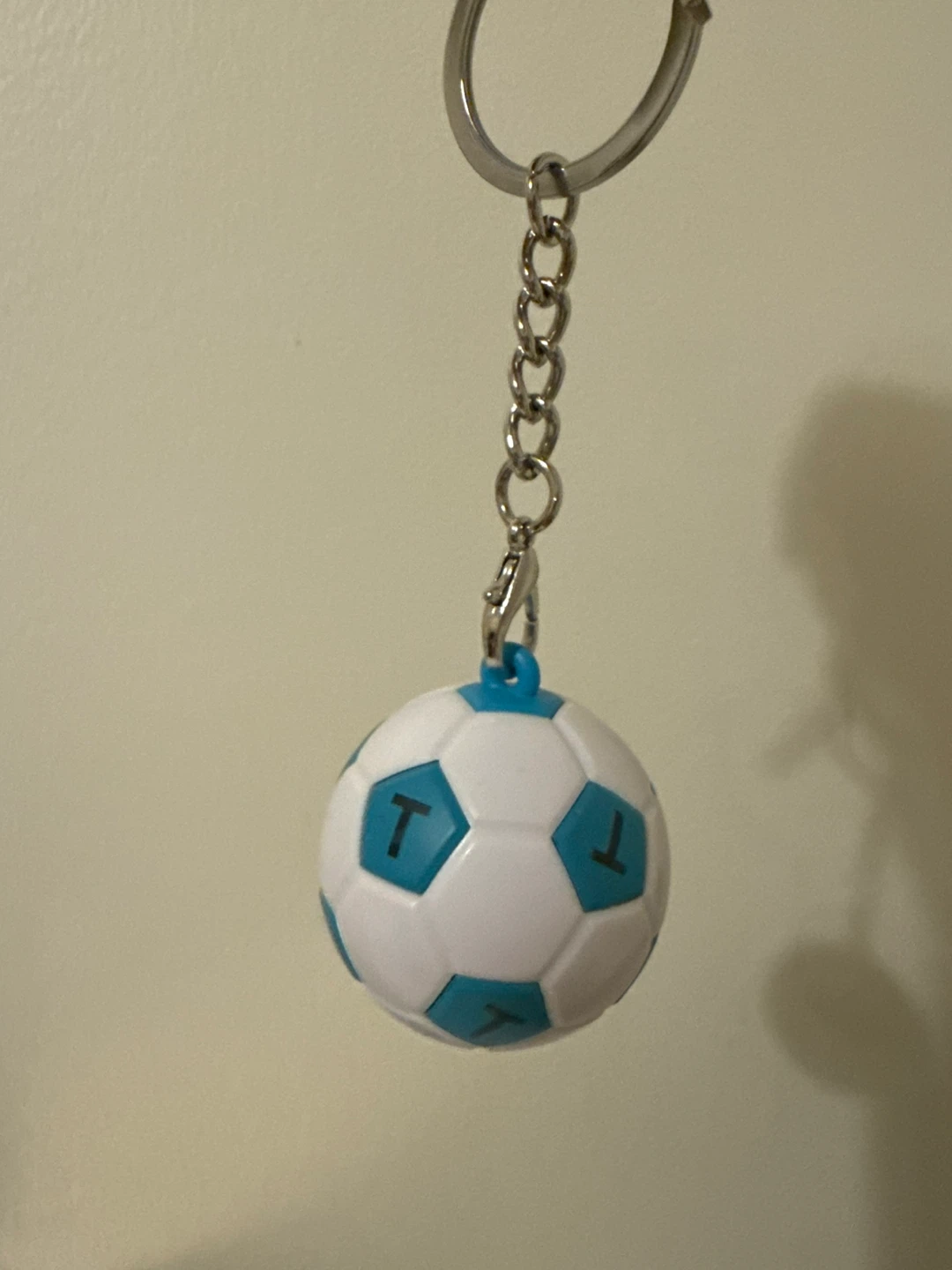 Compass Soccer Ball Keychain