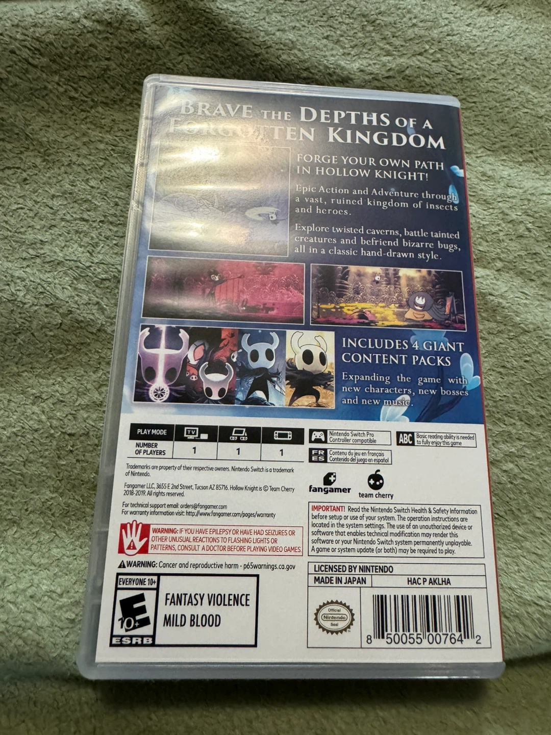 Hollow Knight Nintendo Switch Game - photo 2