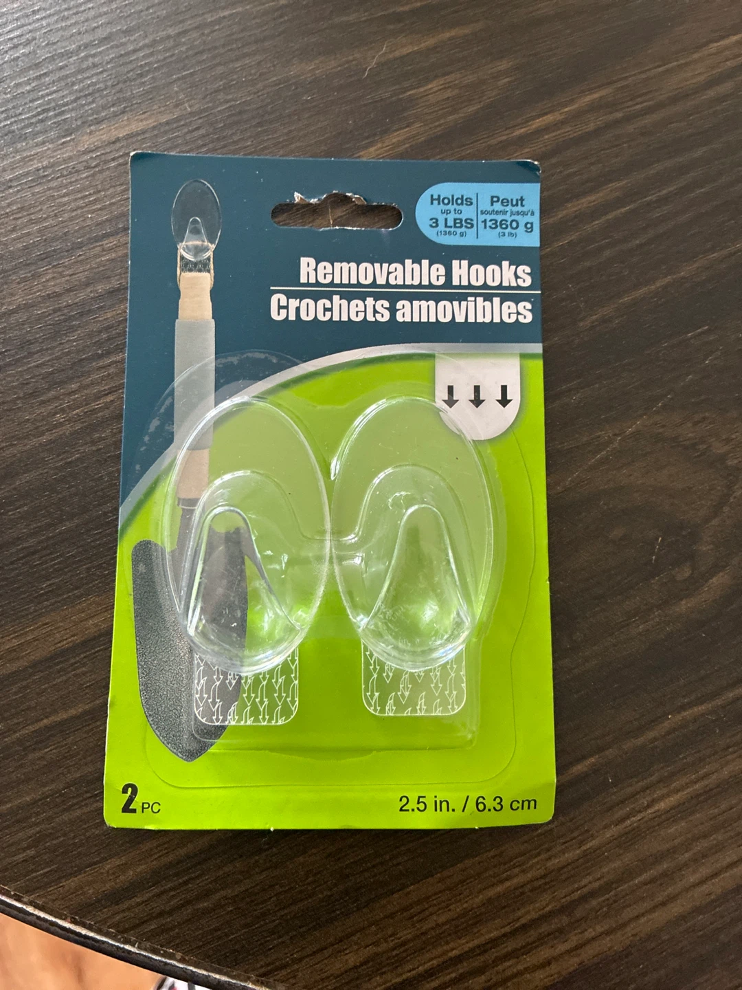 Removable Hooks - 2.5 inch
