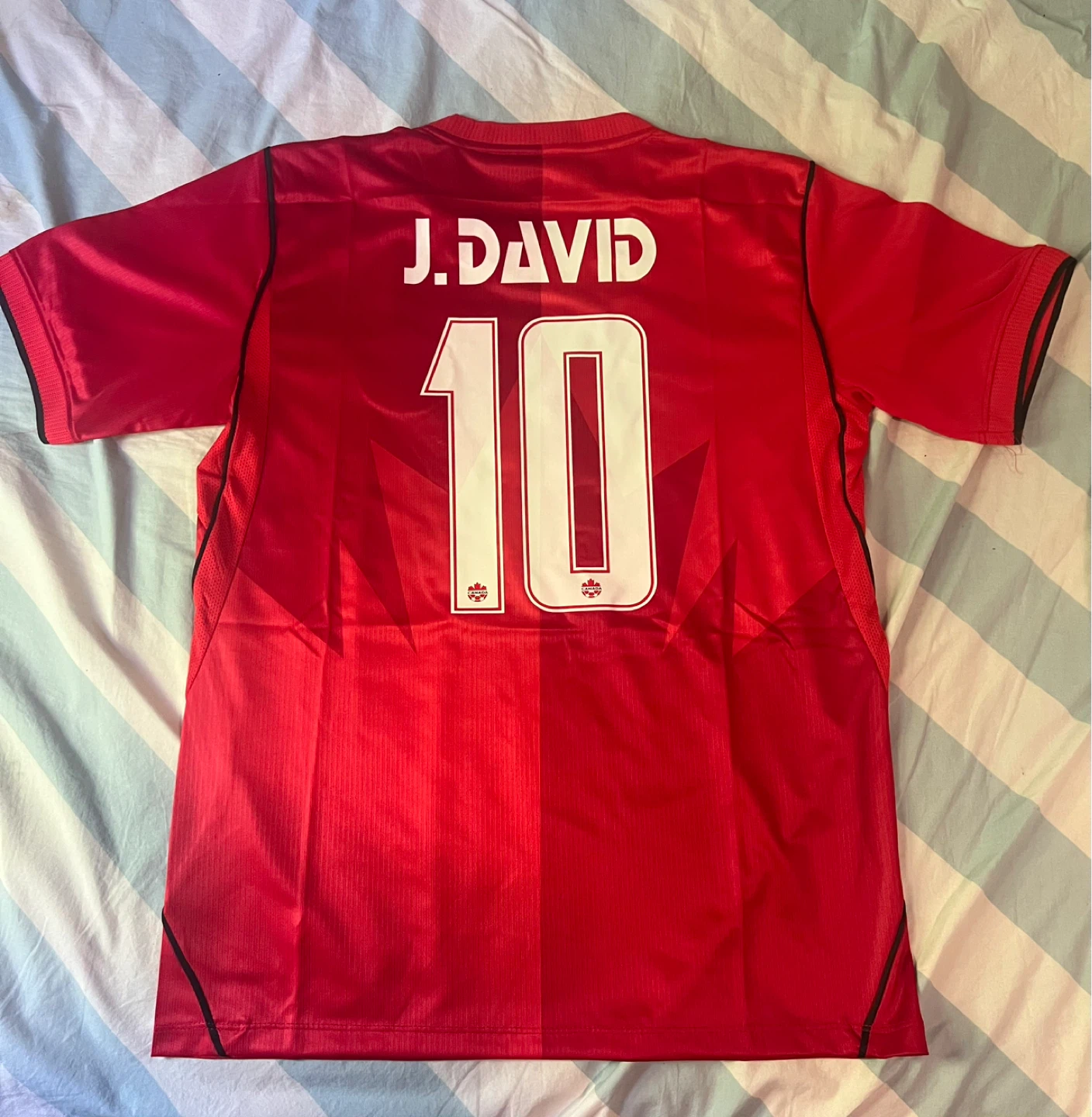 Nike Canada Soccer Jersey #10 J.David