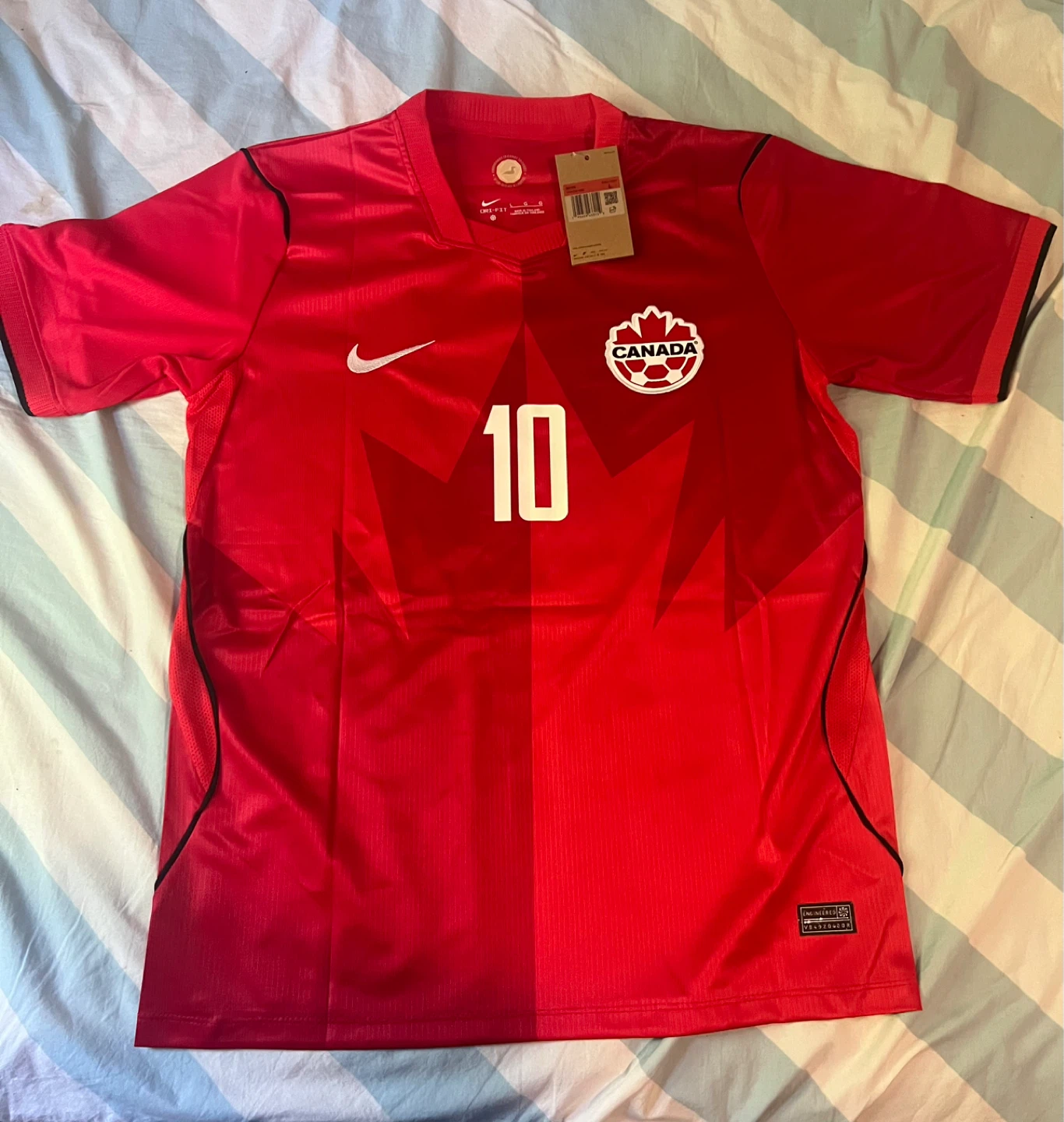 Nike Canada Soccer Jersey #10 J.David - photo 2
