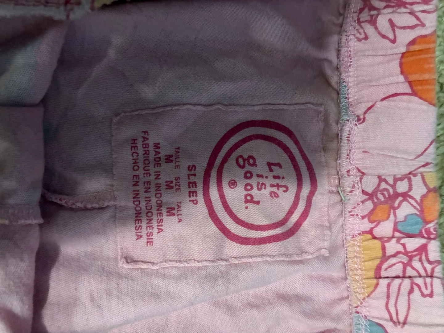 Life is Good Sleep Pajama Pants Size M - photo 2