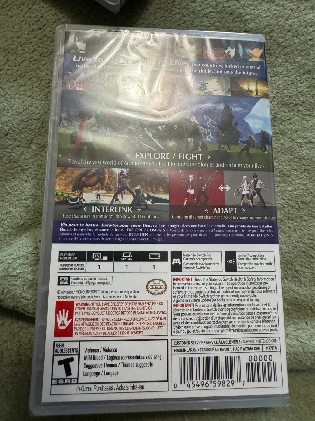 Xenoblade Chronicles 3 Nintendo Switch (Sealed) - photo 2
