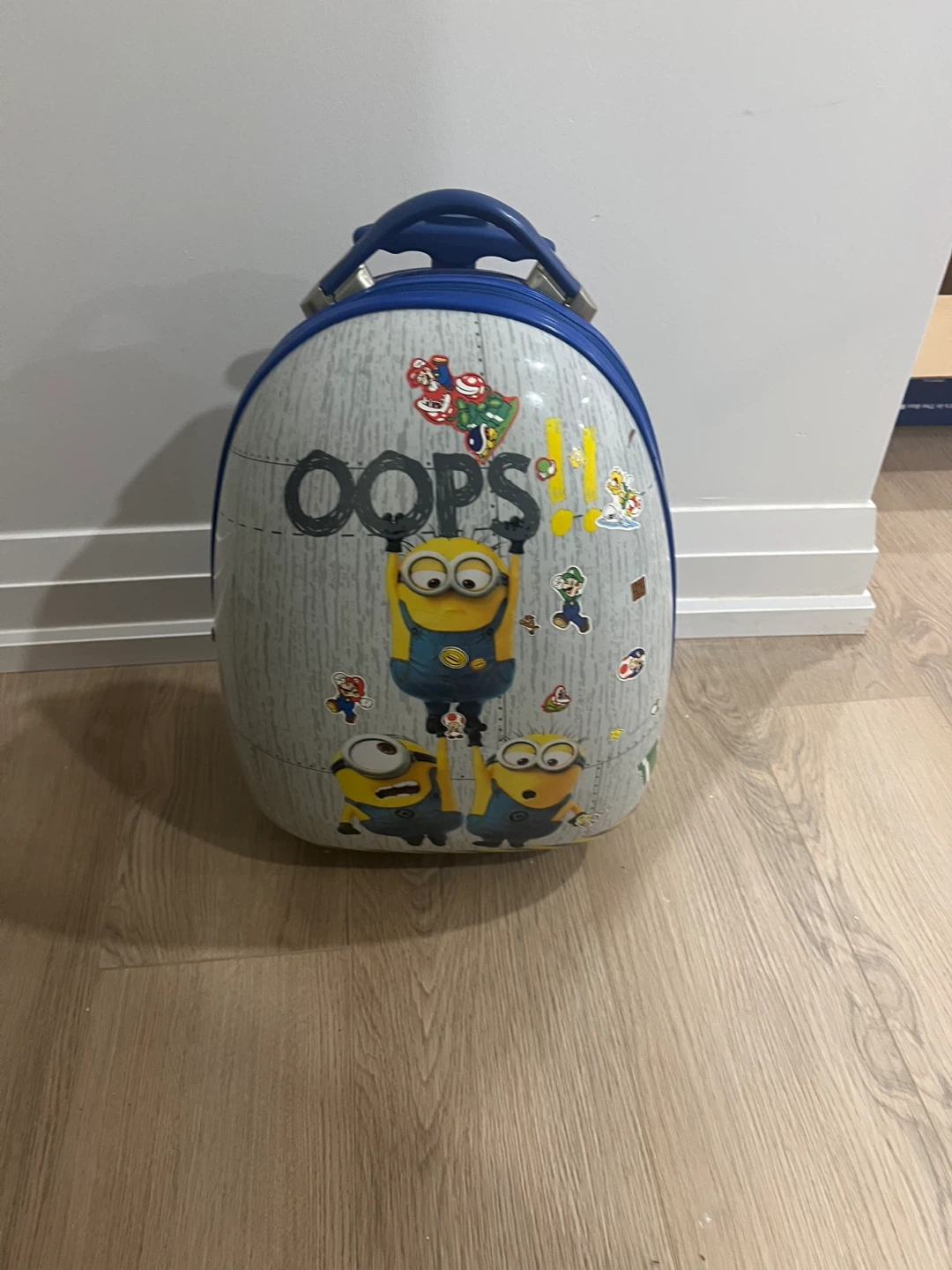 Kids Minions Rolling Luggage Suitcase