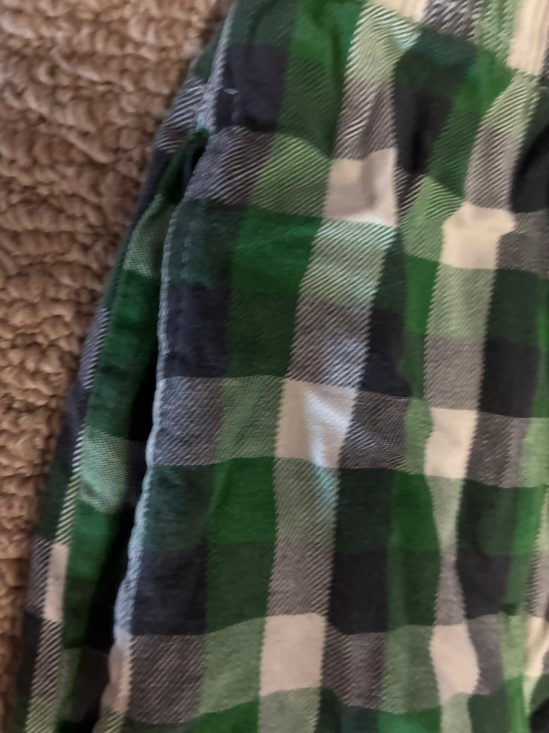 Soxo Plaid Pajama Pants - Green/White/Black - photo 3