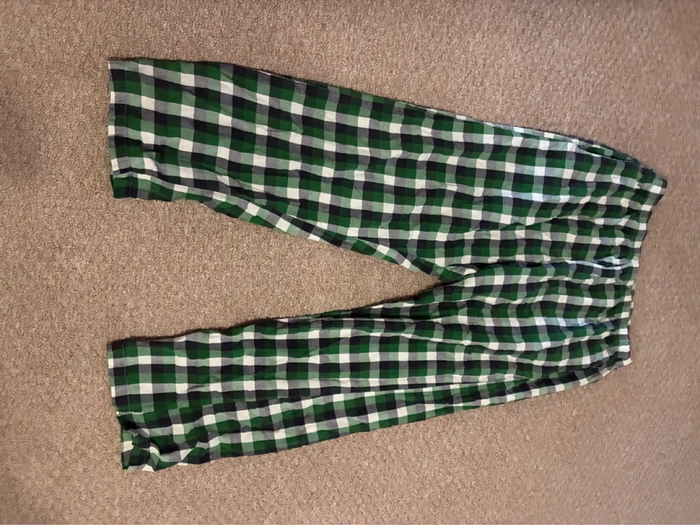 Soxo Plaid Pajama Pants - Green/White/Black