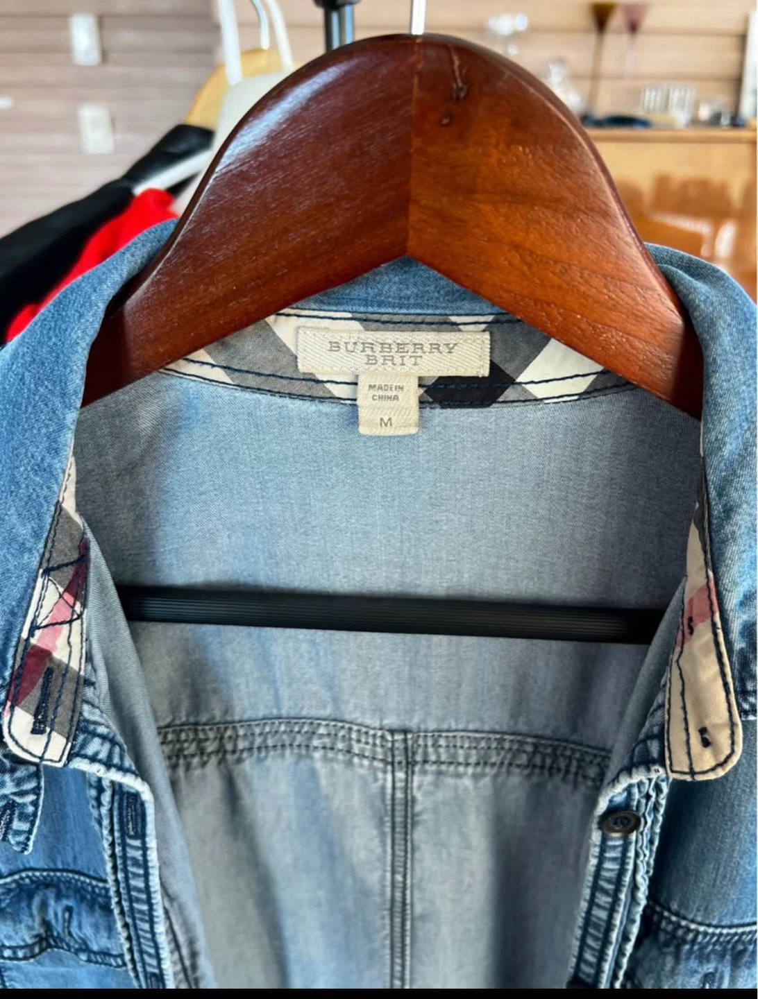 Burberry Brit Denim Shirt - Size M