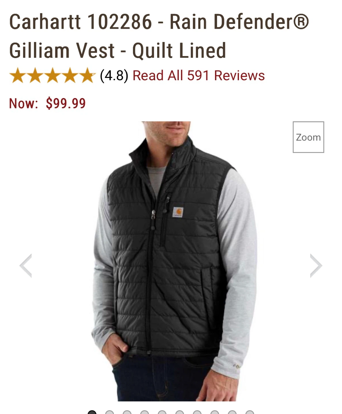 Carhartt Rain Defender Gilliam Vest
