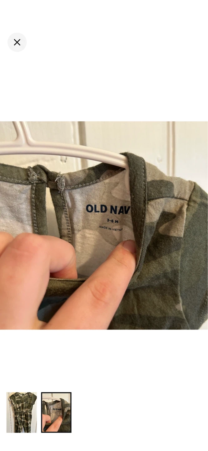 Old Navy Camo Jumpsuit Size 3-6 Months - photo 2