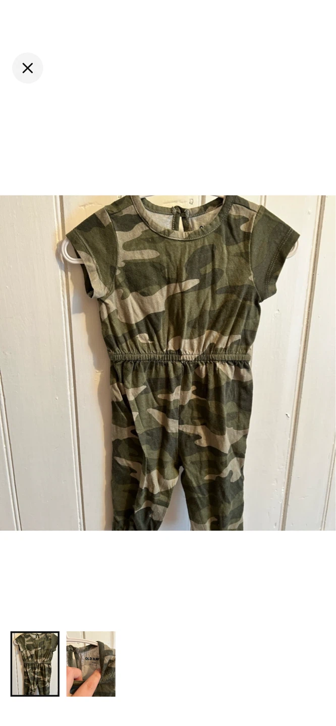 Old Navy Camo Jumpsuit Size 3-6 Months