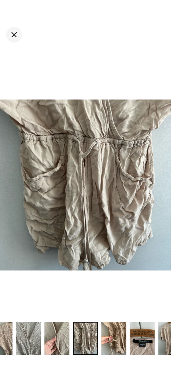 Topshop Beige Wrap Romper - photo 5