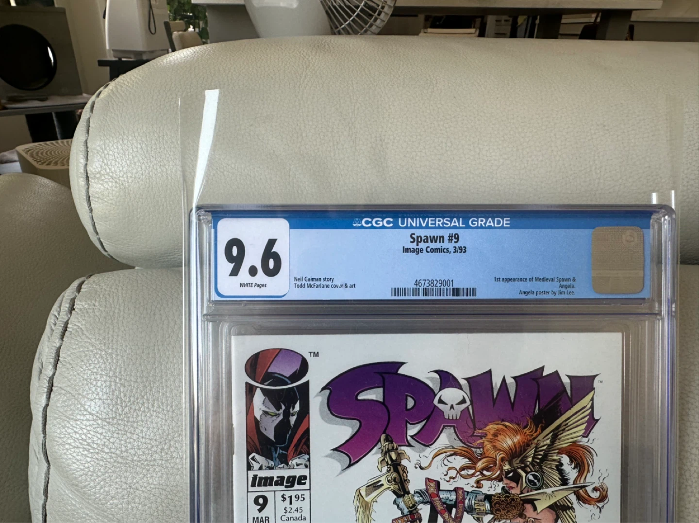 Spawn #9 CGC 9.6/White Pages (1st. appearance of Angela) - photo 2