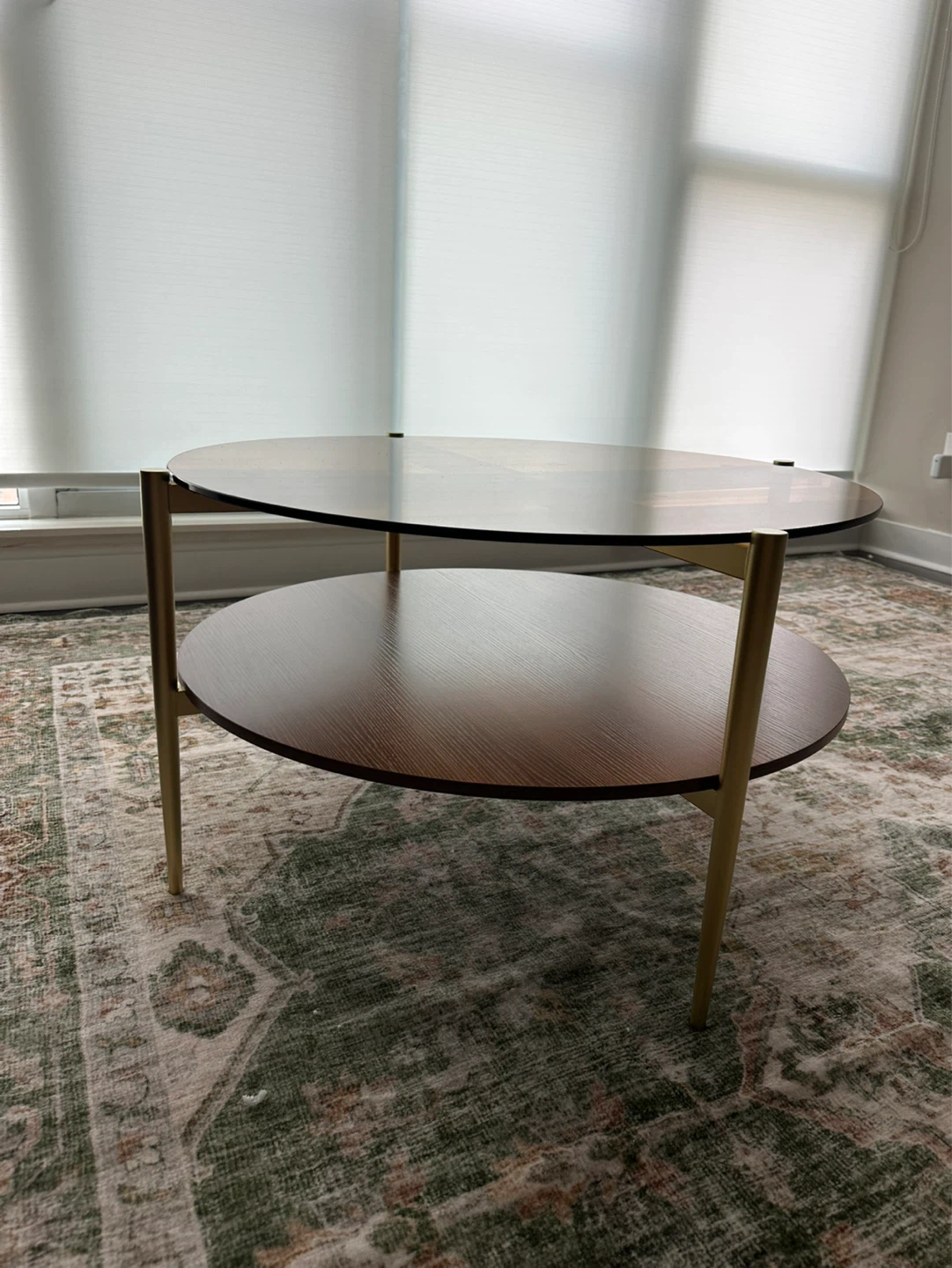 Round Coffee Table with Glass Top - photo 3