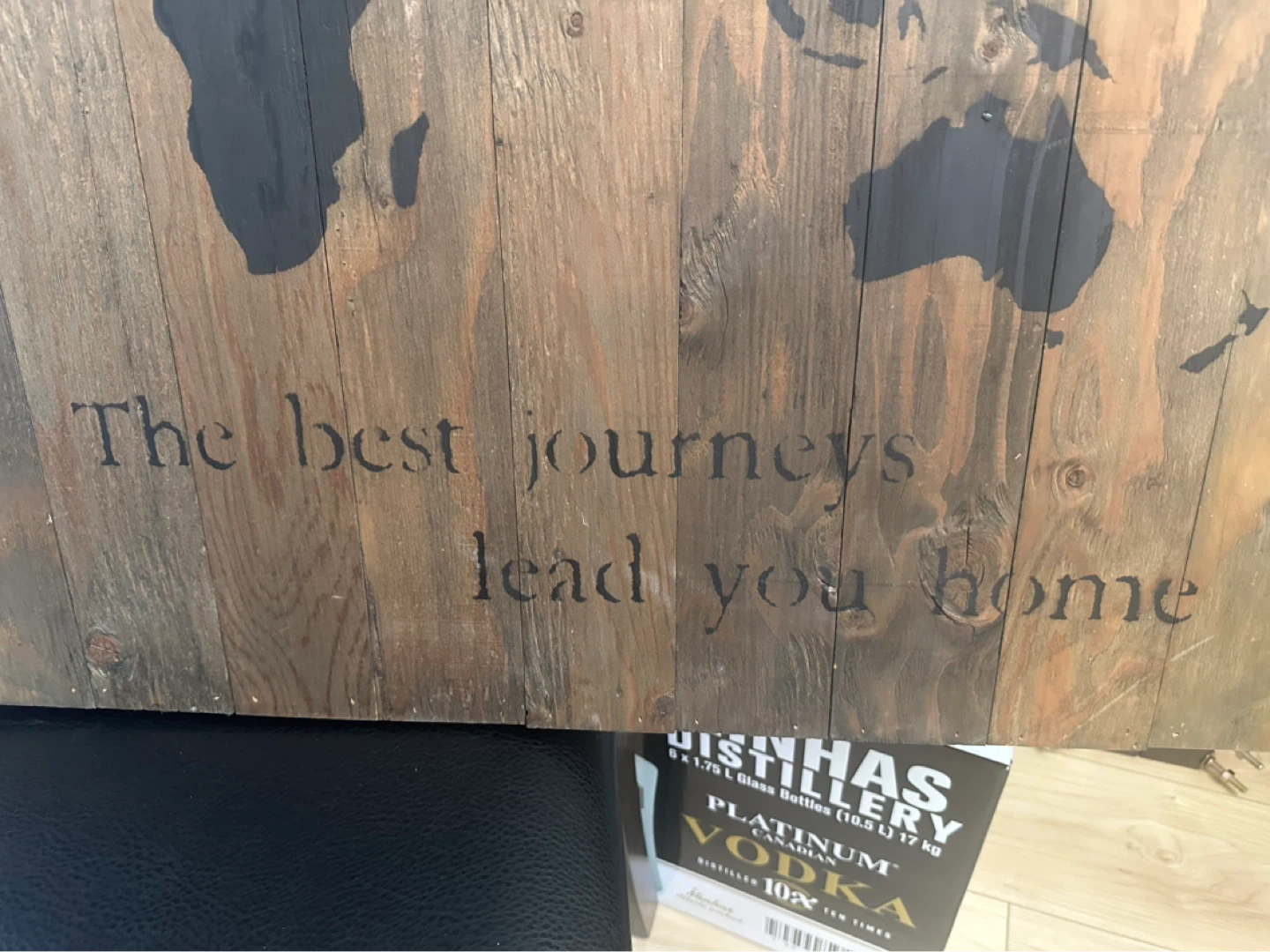 Wooden World Map Wall Art - photo 2