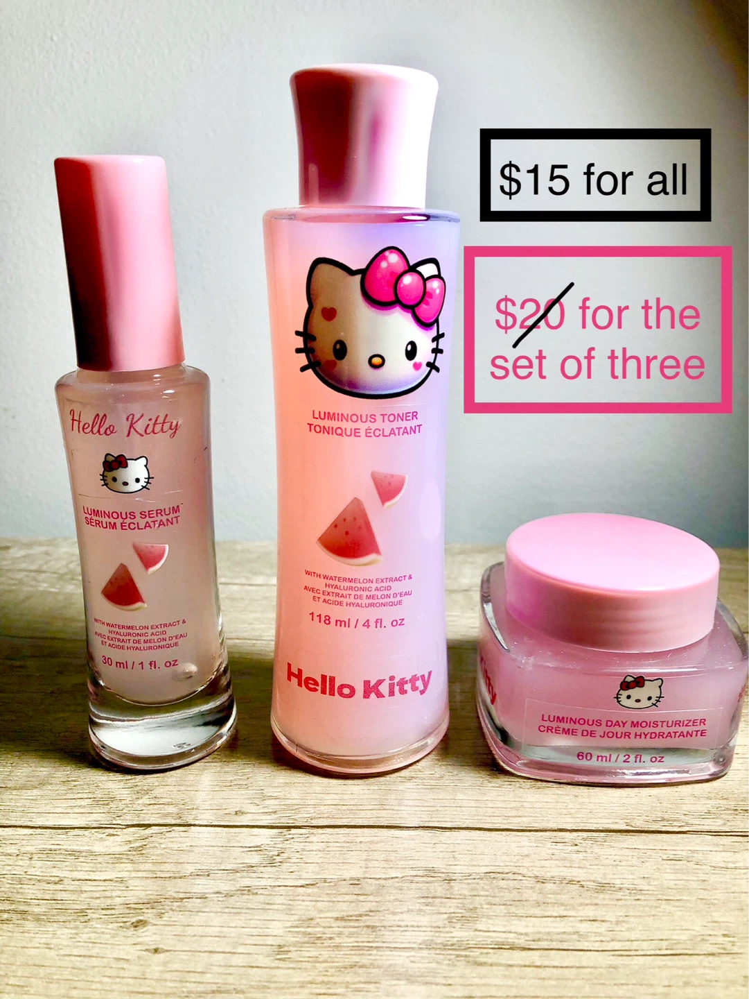Hello Kitty Luminous Skincare Set