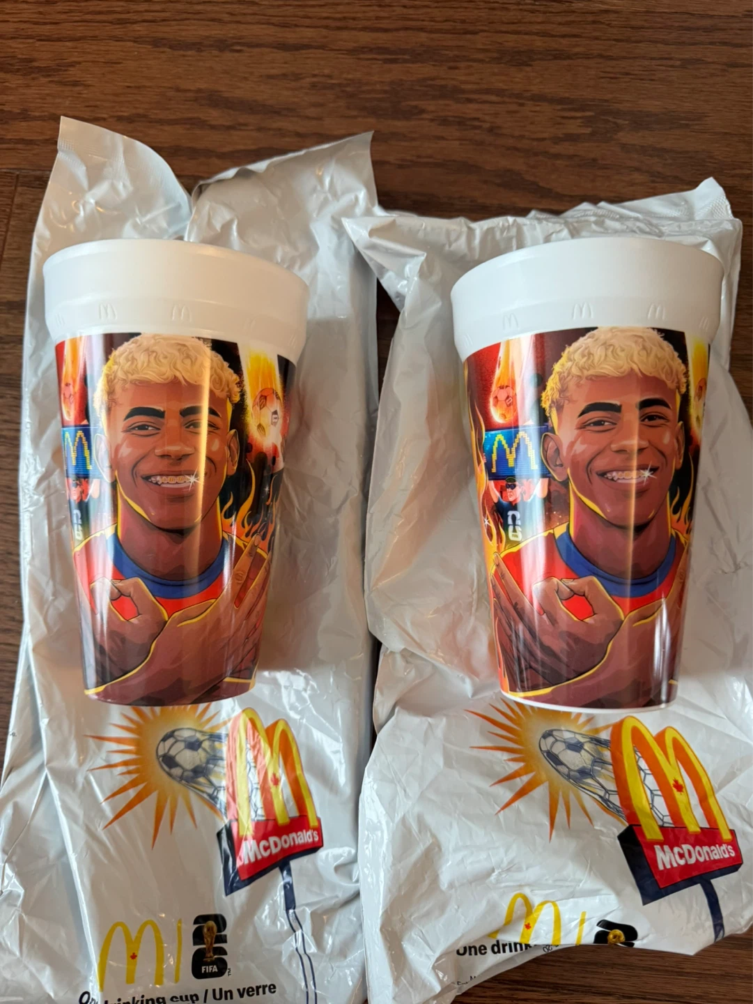 McDonald's FiFA Soccer Player Cups Lamine Yamal