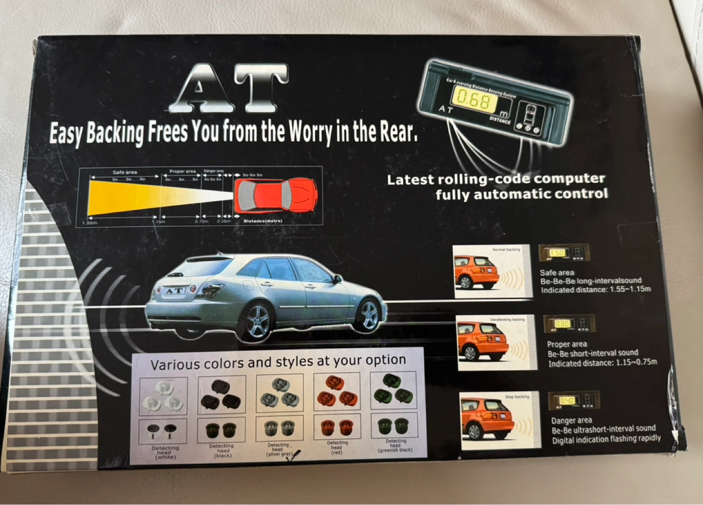 AT Parking Radar System Car Reversing Distance Sensing System - photo 2