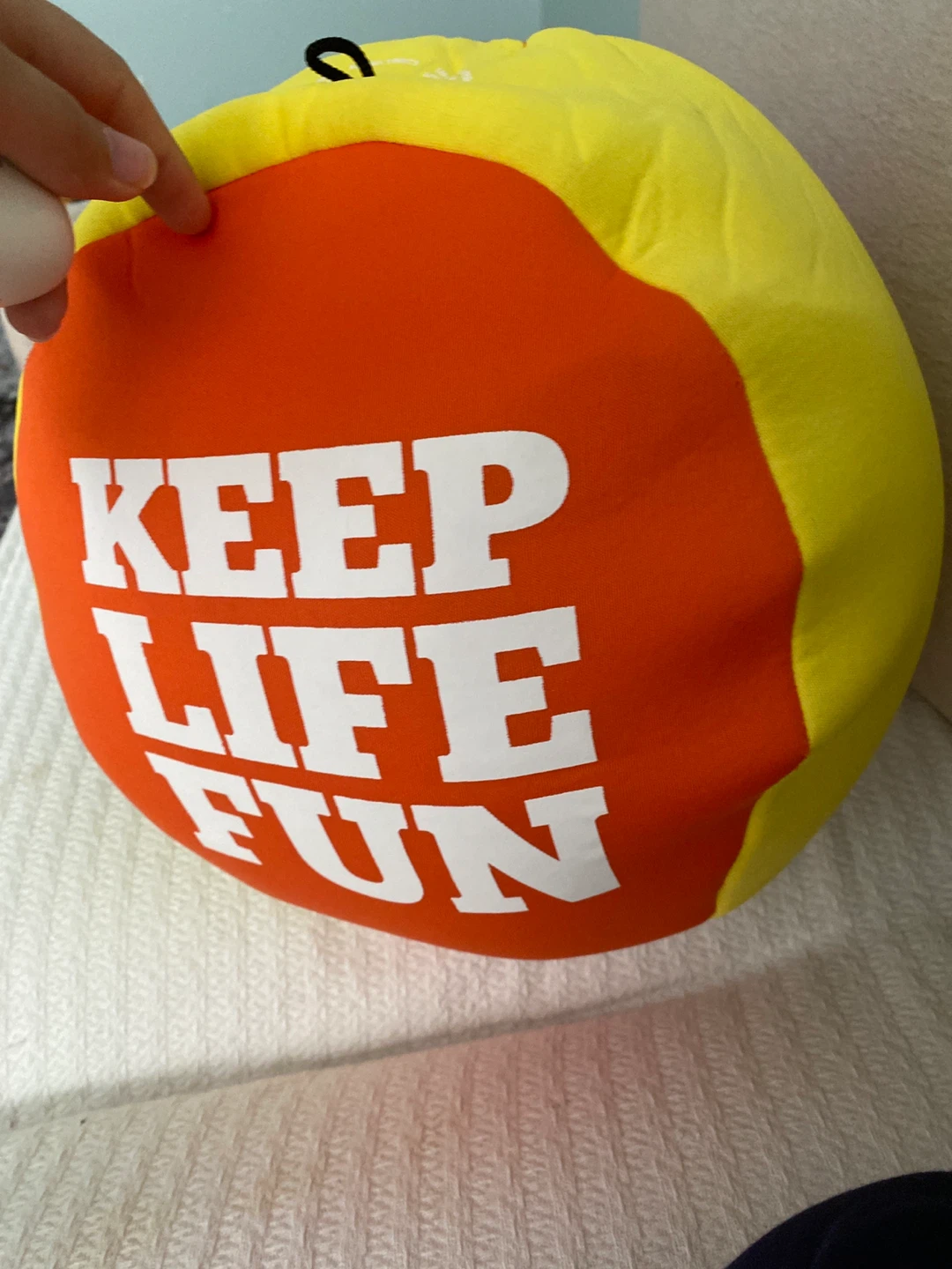 Plush Ball "KEEP LIFE FUN"