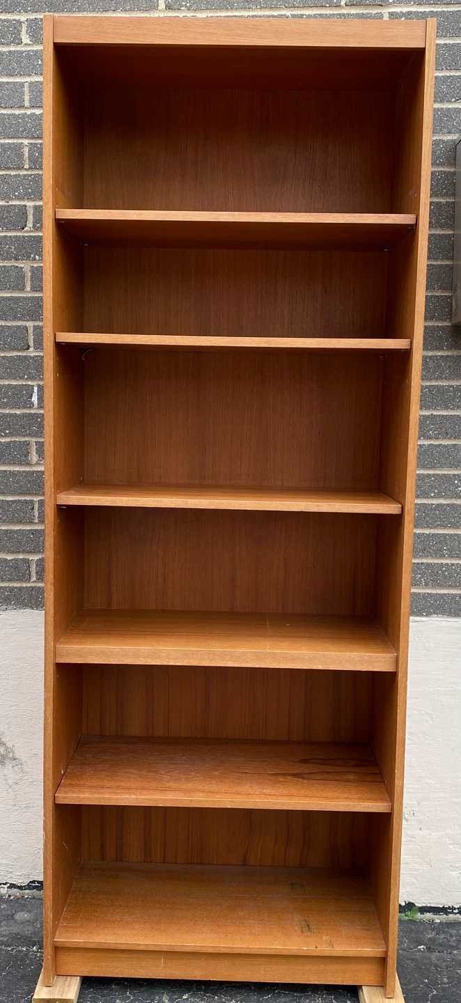 Teak shelving unit