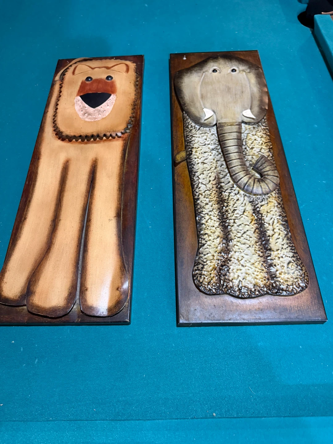 Metal Lion and Elephant Wall Art Set - photo 3