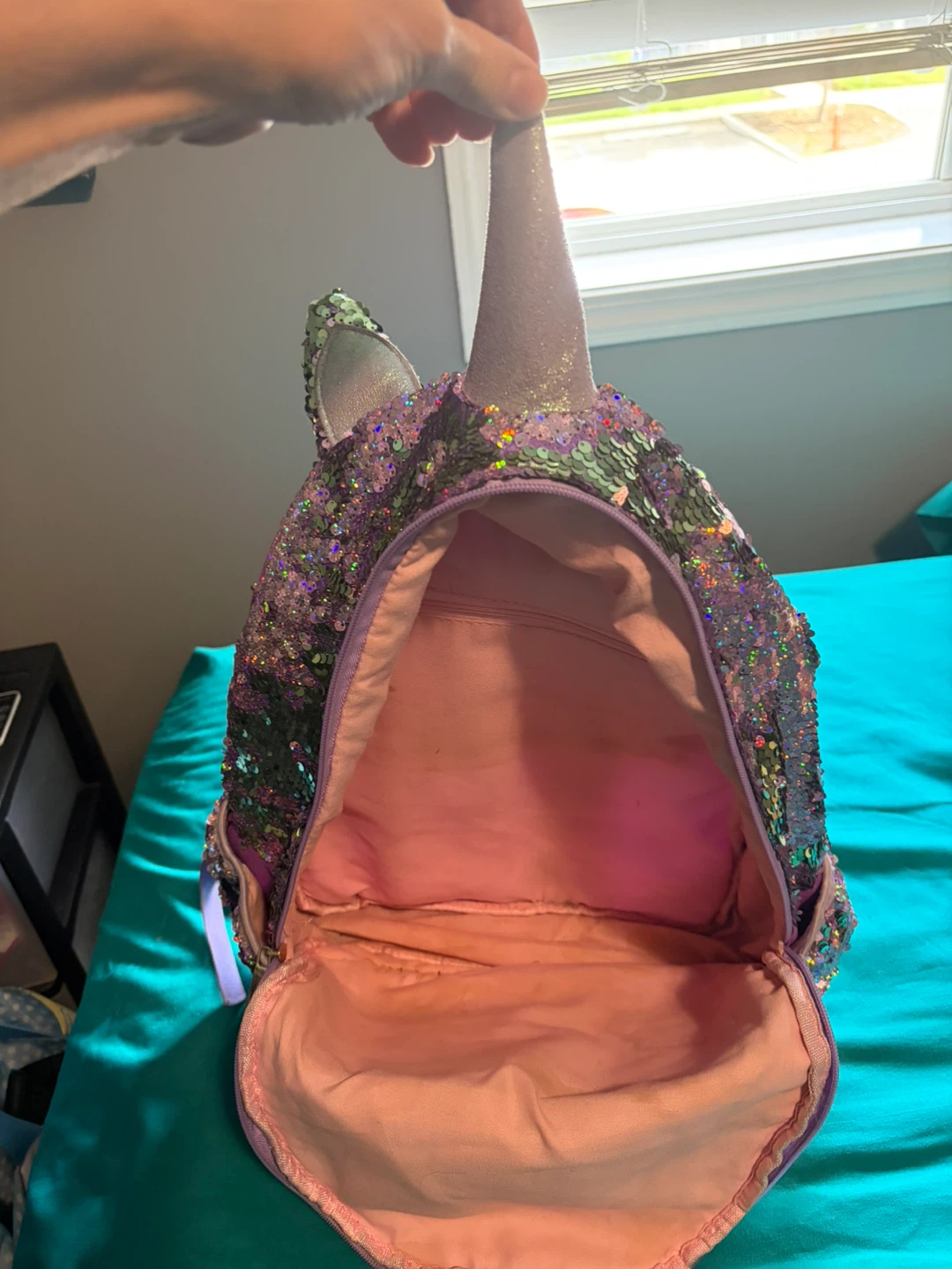 Unicorn Sequin Backpack - photo 4