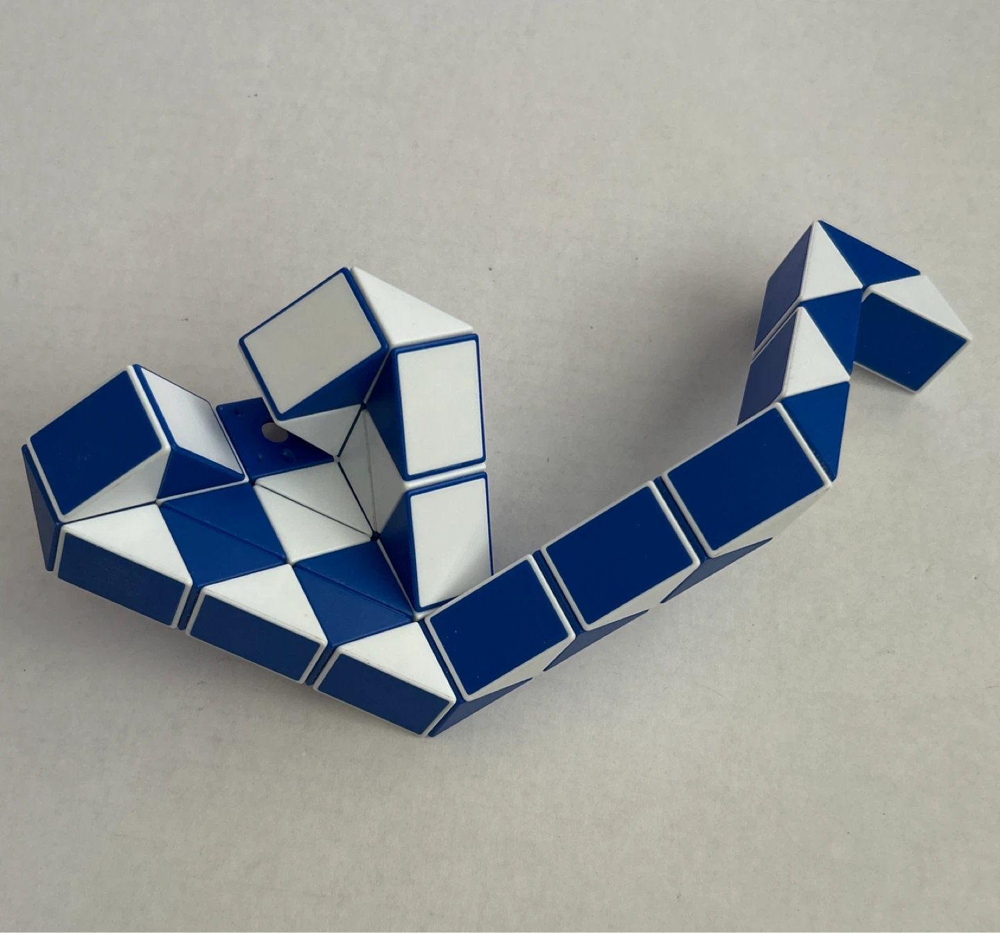 Blue and White Snake Puzzle Cube - photo 2