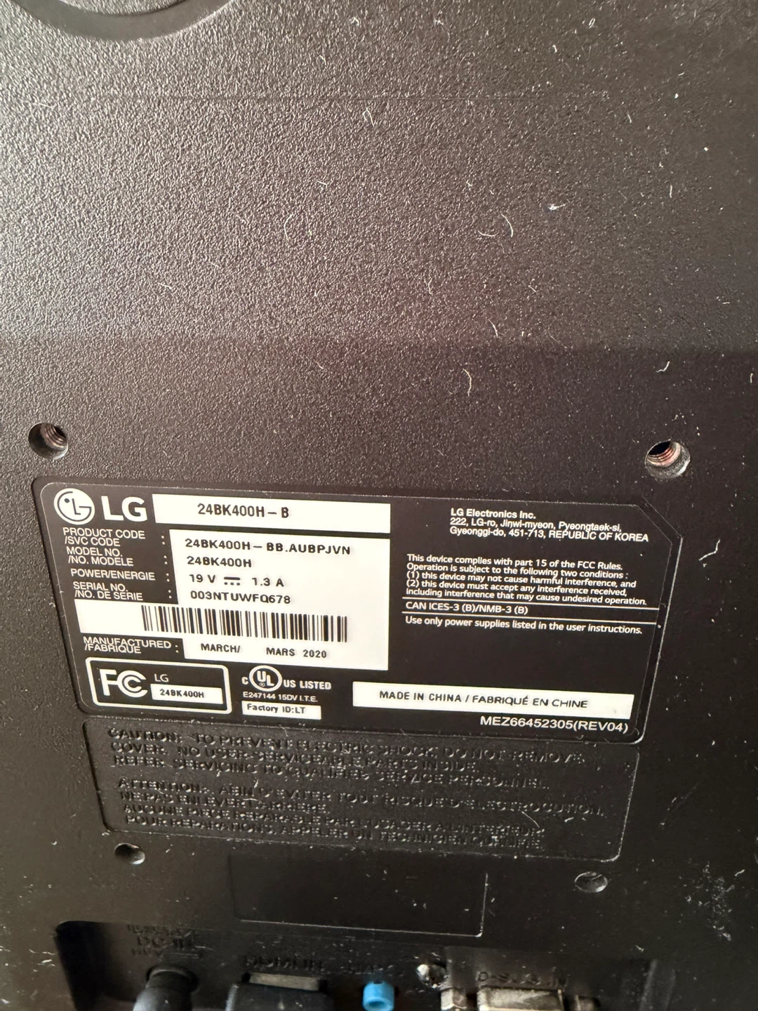 LG 24" Monitor 24MK400H-B - photo 3