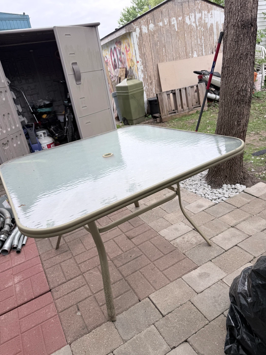 Glass Top Patio Table - photo 2