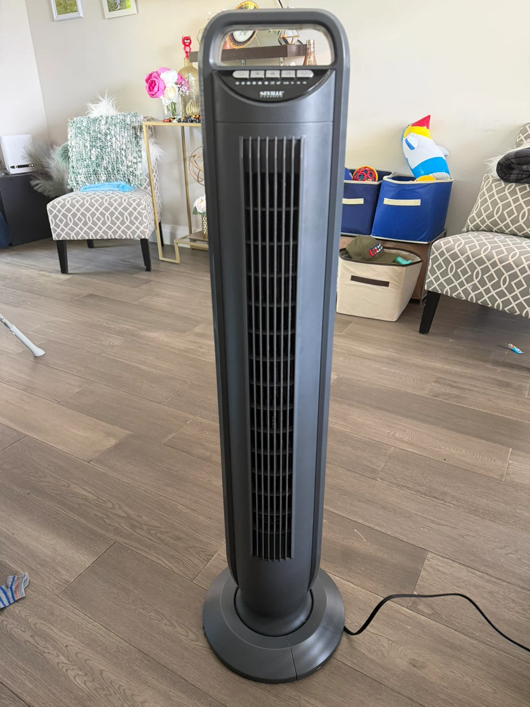 Seville Classics Tower Fan with Remote