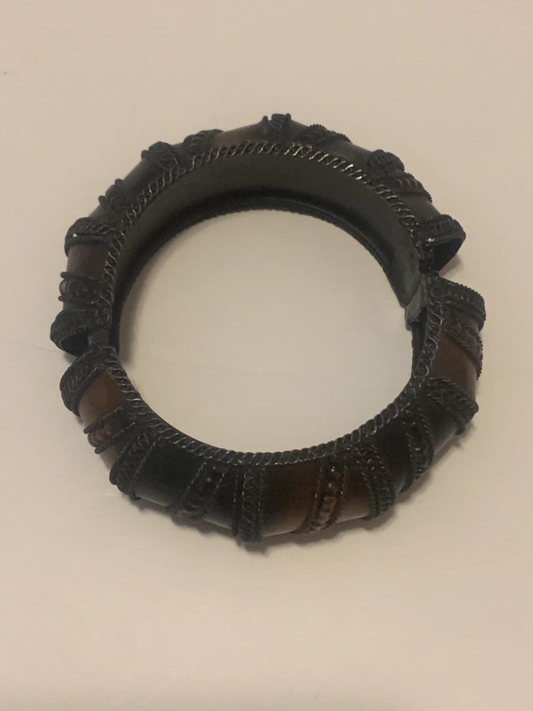 Copper and Black Bangle Bracelet 🧡